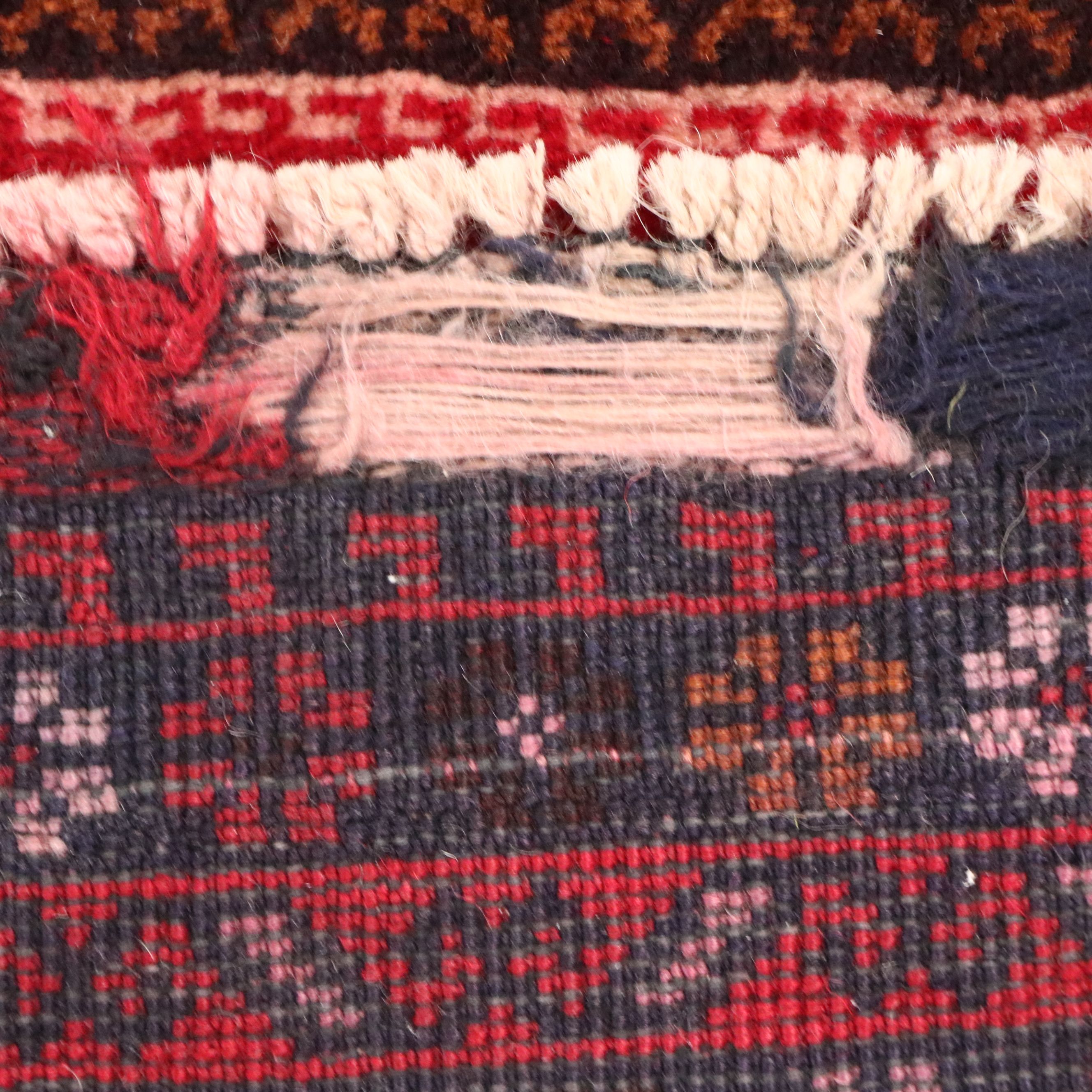 2'10 x 4'11 Hand-Knotted Afghan Baluch Accent Rug