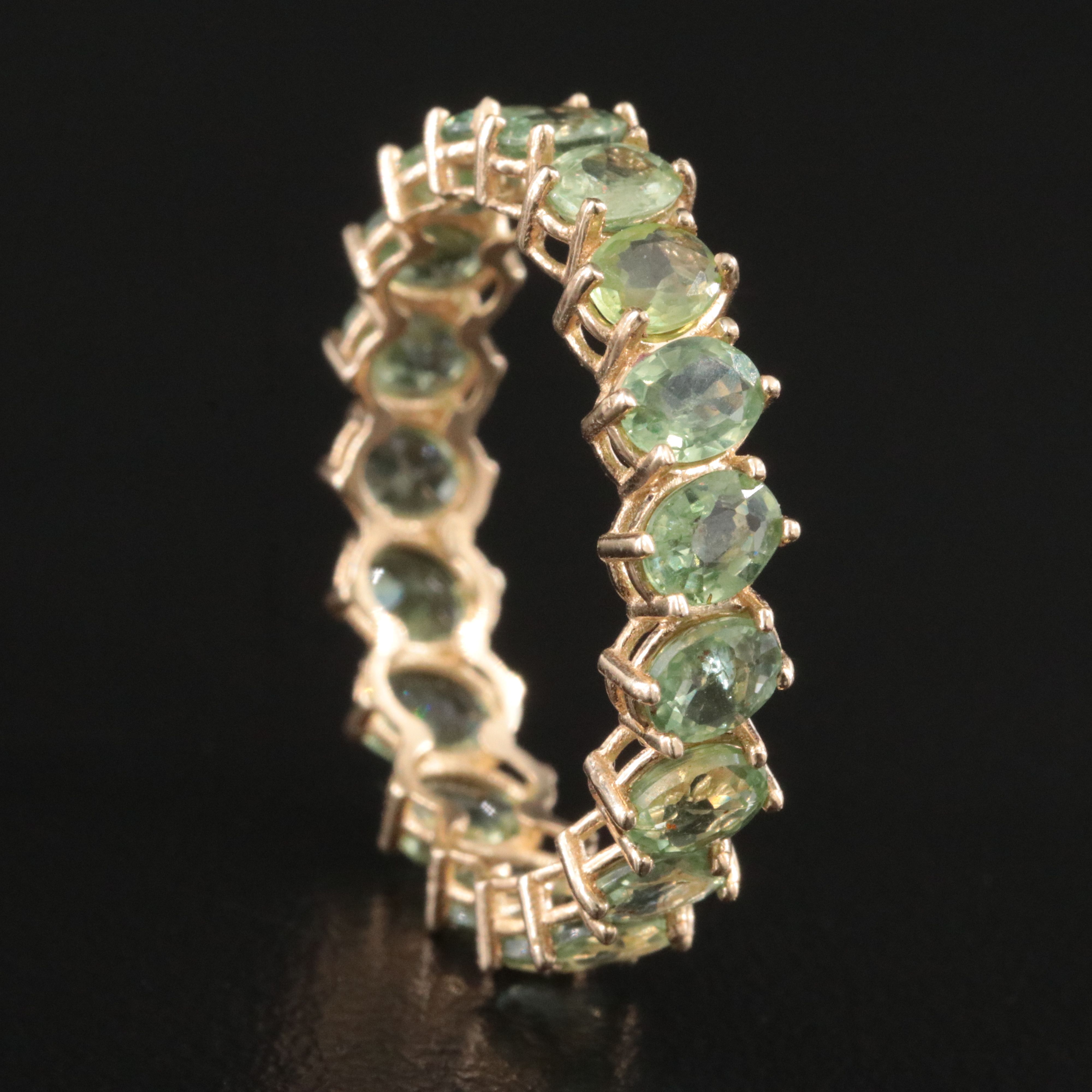 14K Sapphire Eternity Band