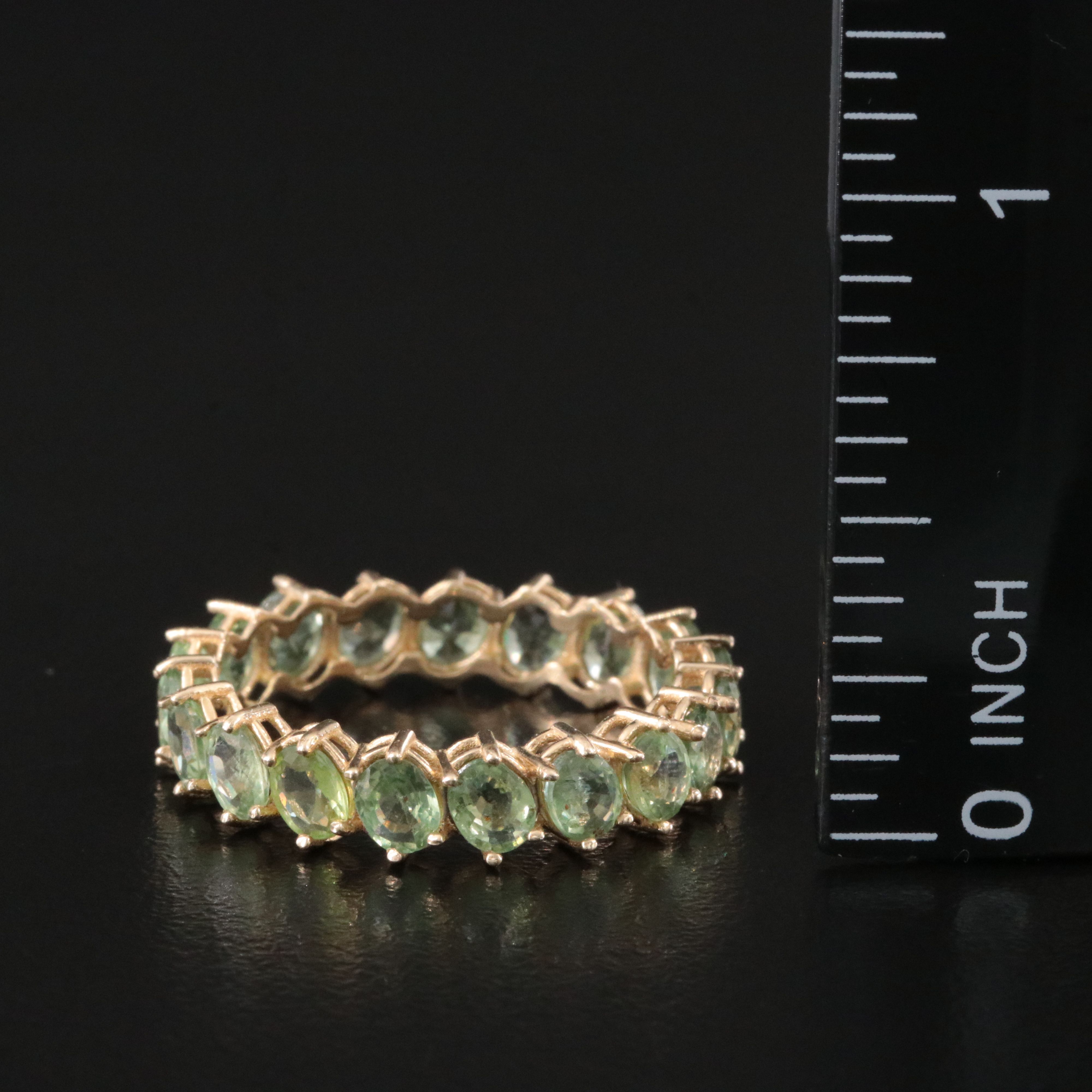 14K Sapphire Eternity Band