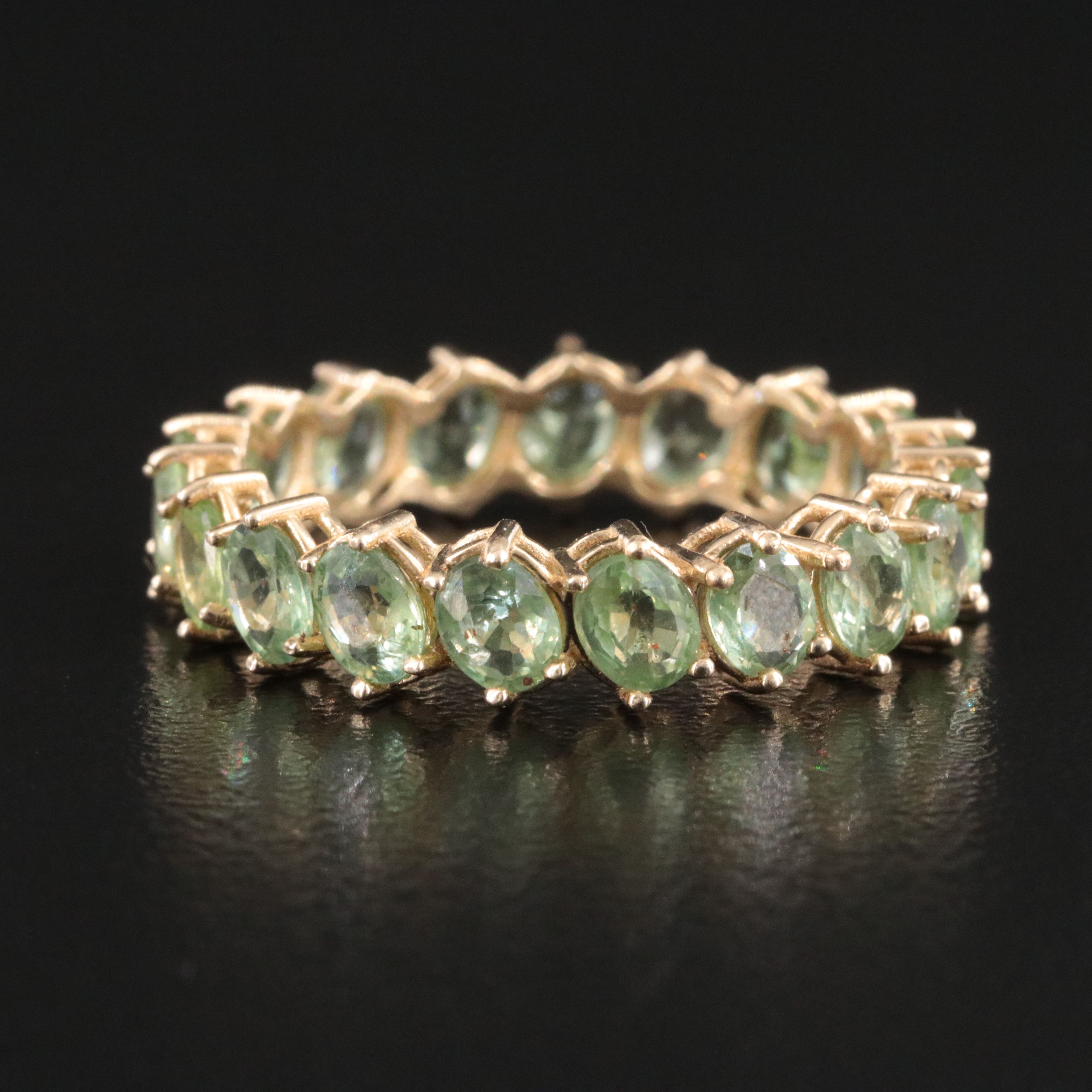 14K Sapphire Eternity Band