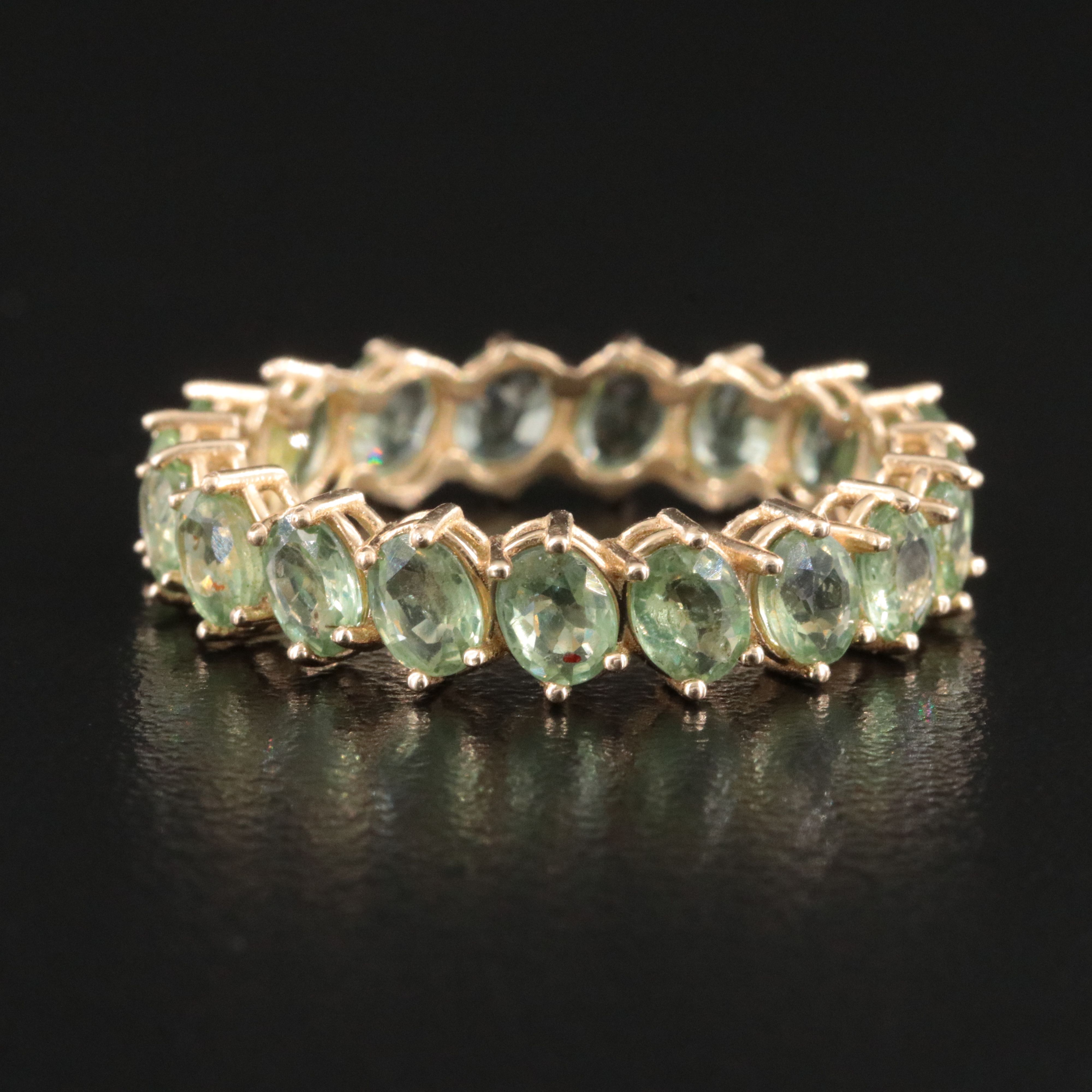 14K Sapphire Eternity Band