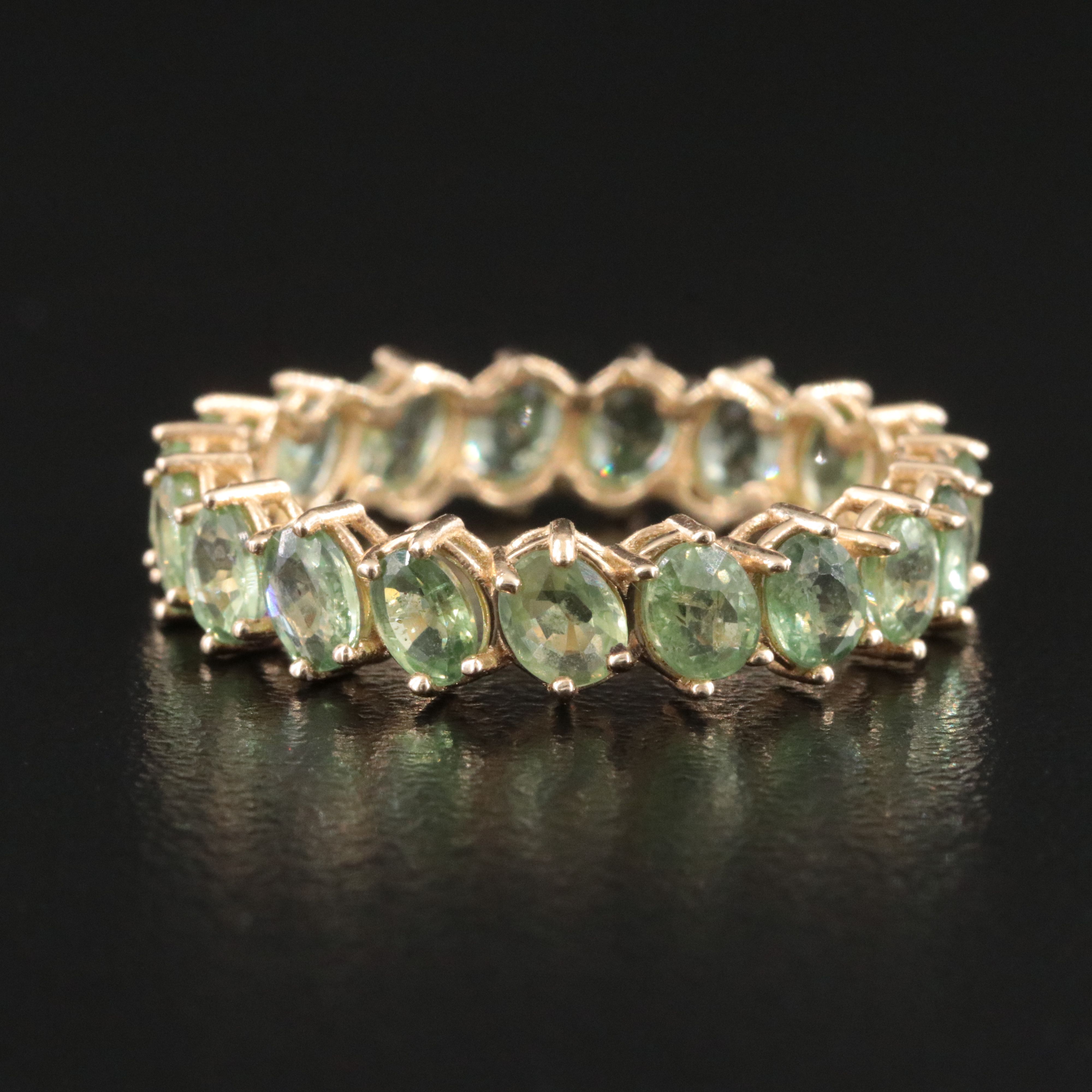 14K Sapphire Eternity Band