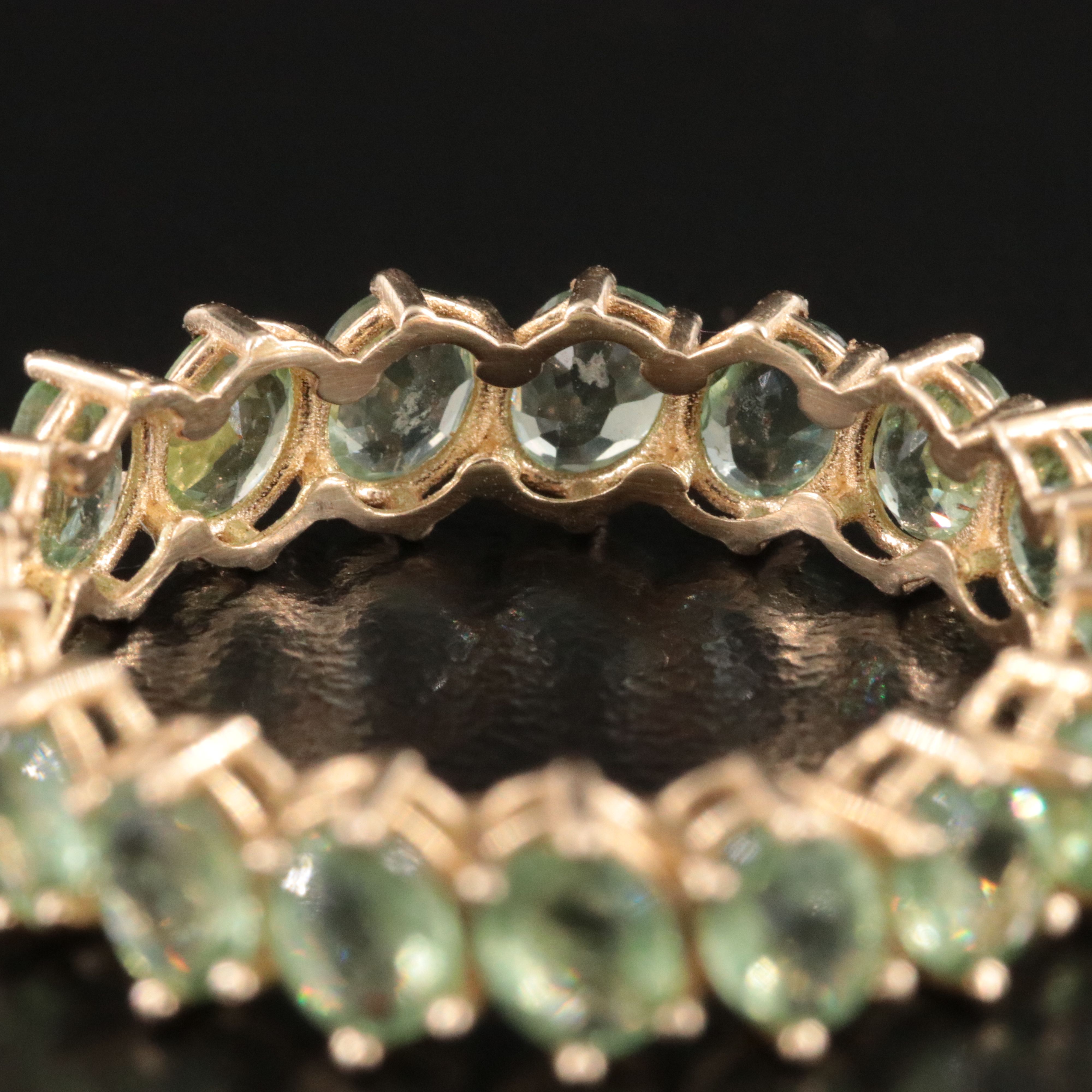 14K Sapphire Eternity Band