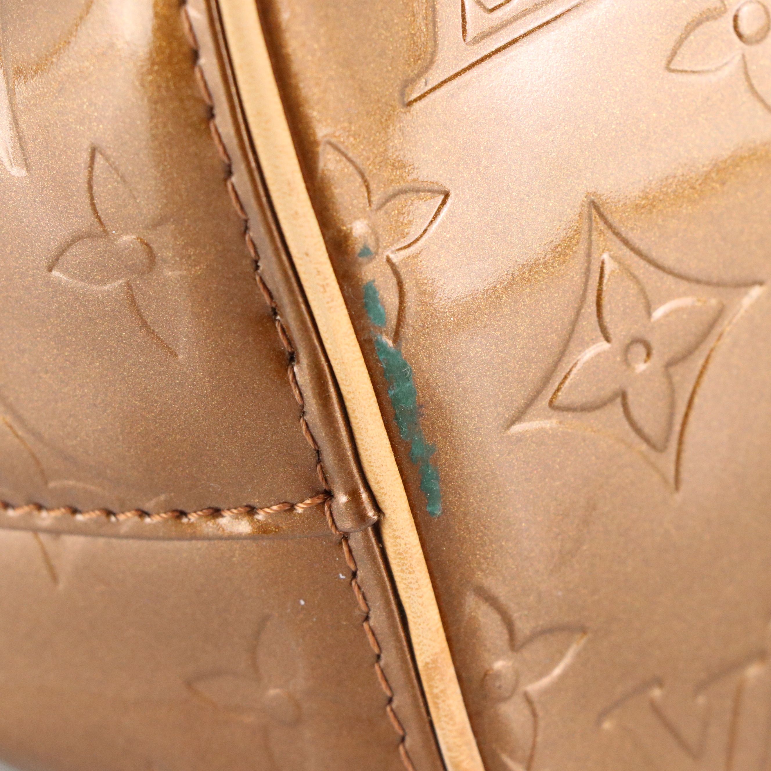 Louis Vuitton Houston Shoulder Bag in Bronze Monogram Vernis Leather