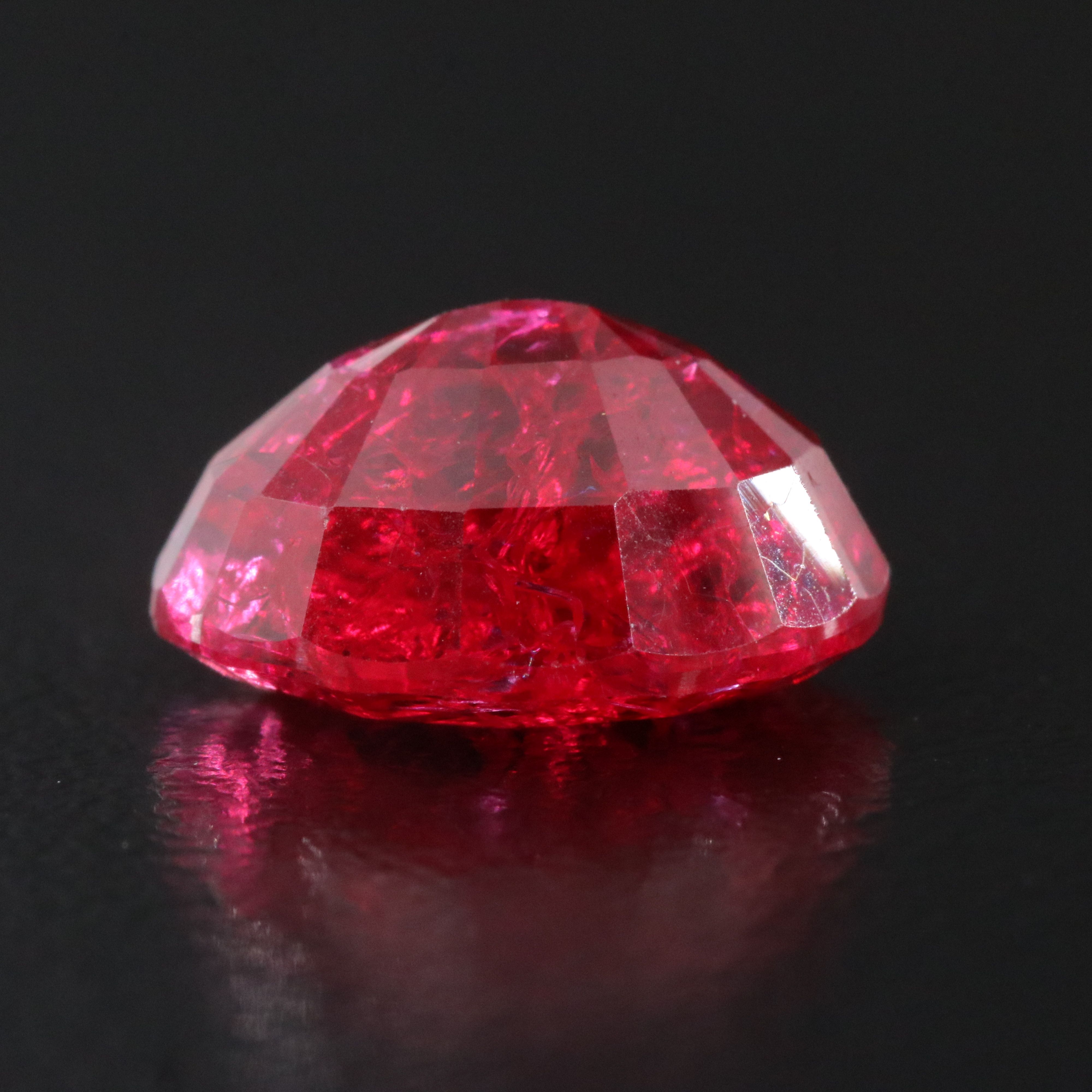 Loose 6.99 CT Lab Grown Ruby