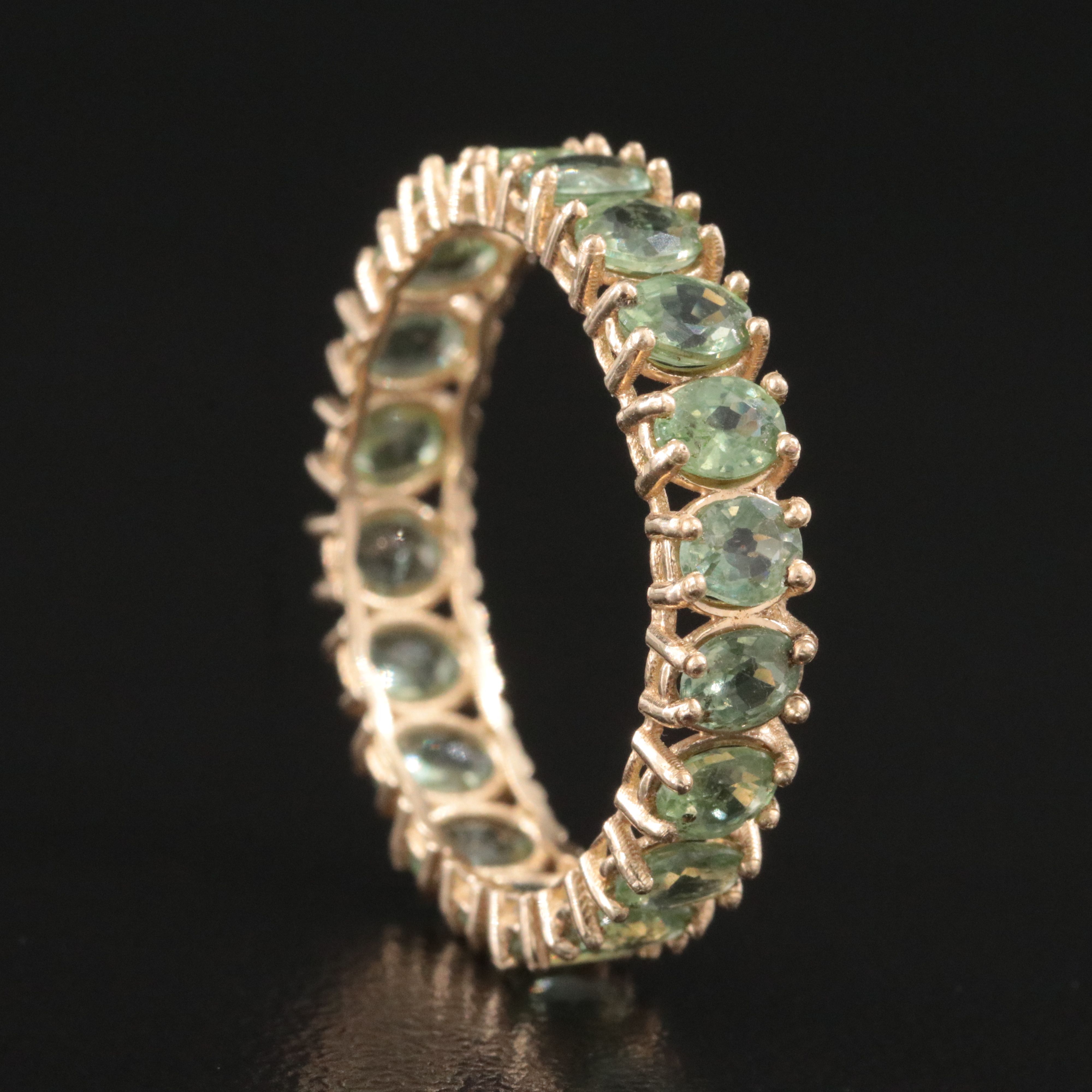 14K Sapphire Eternity Band