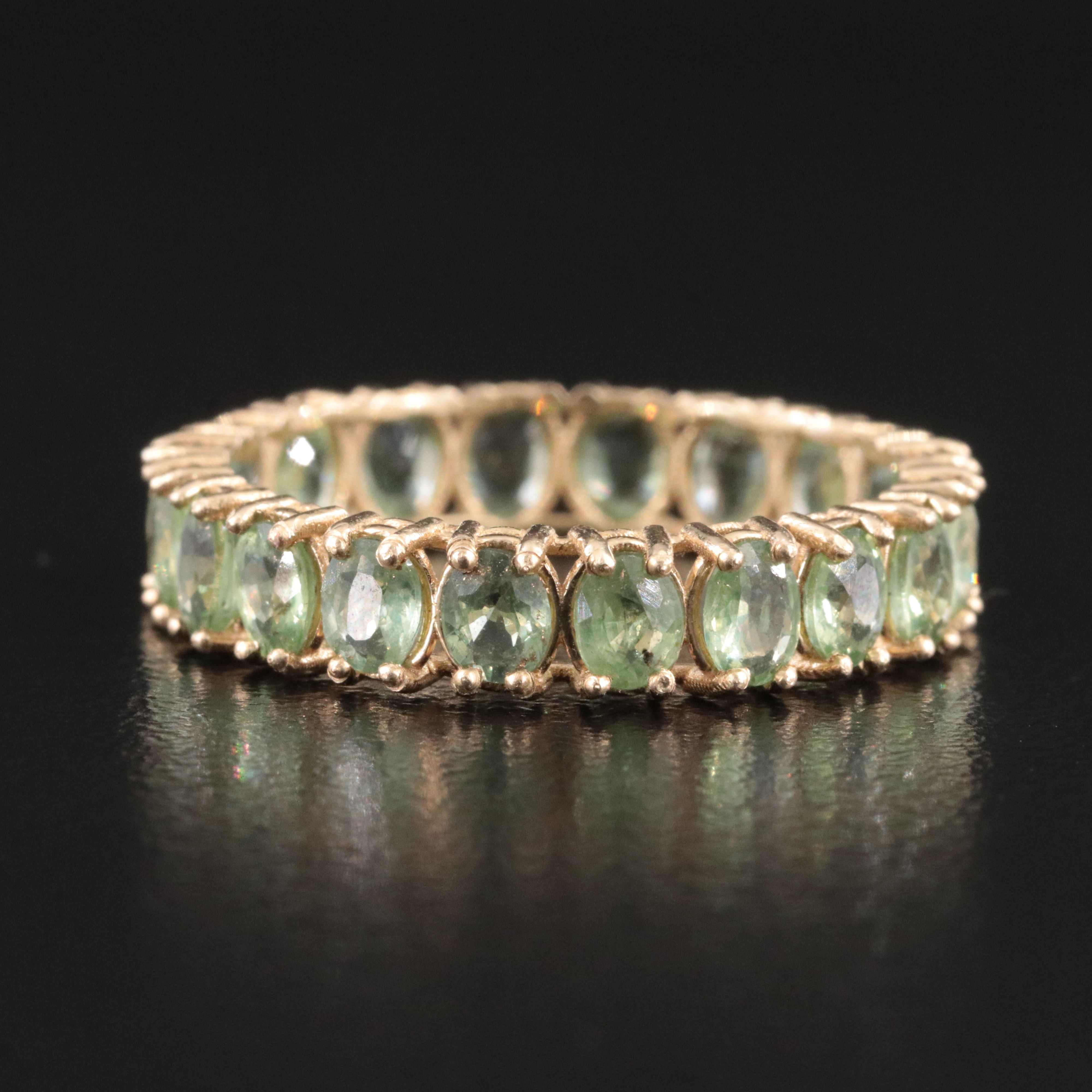 14K Sapphire Eternity Band