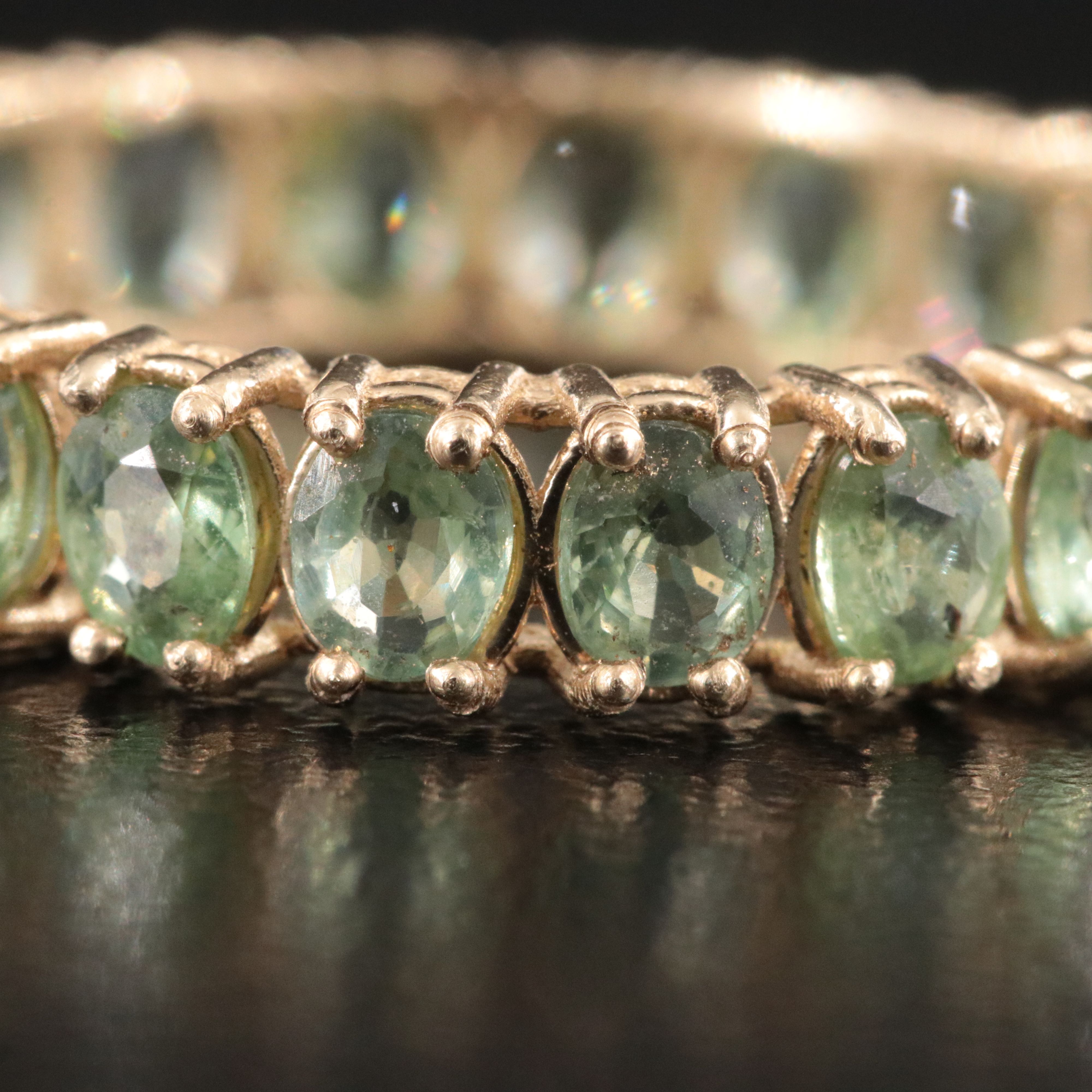 14K Sapphire Eternity Band