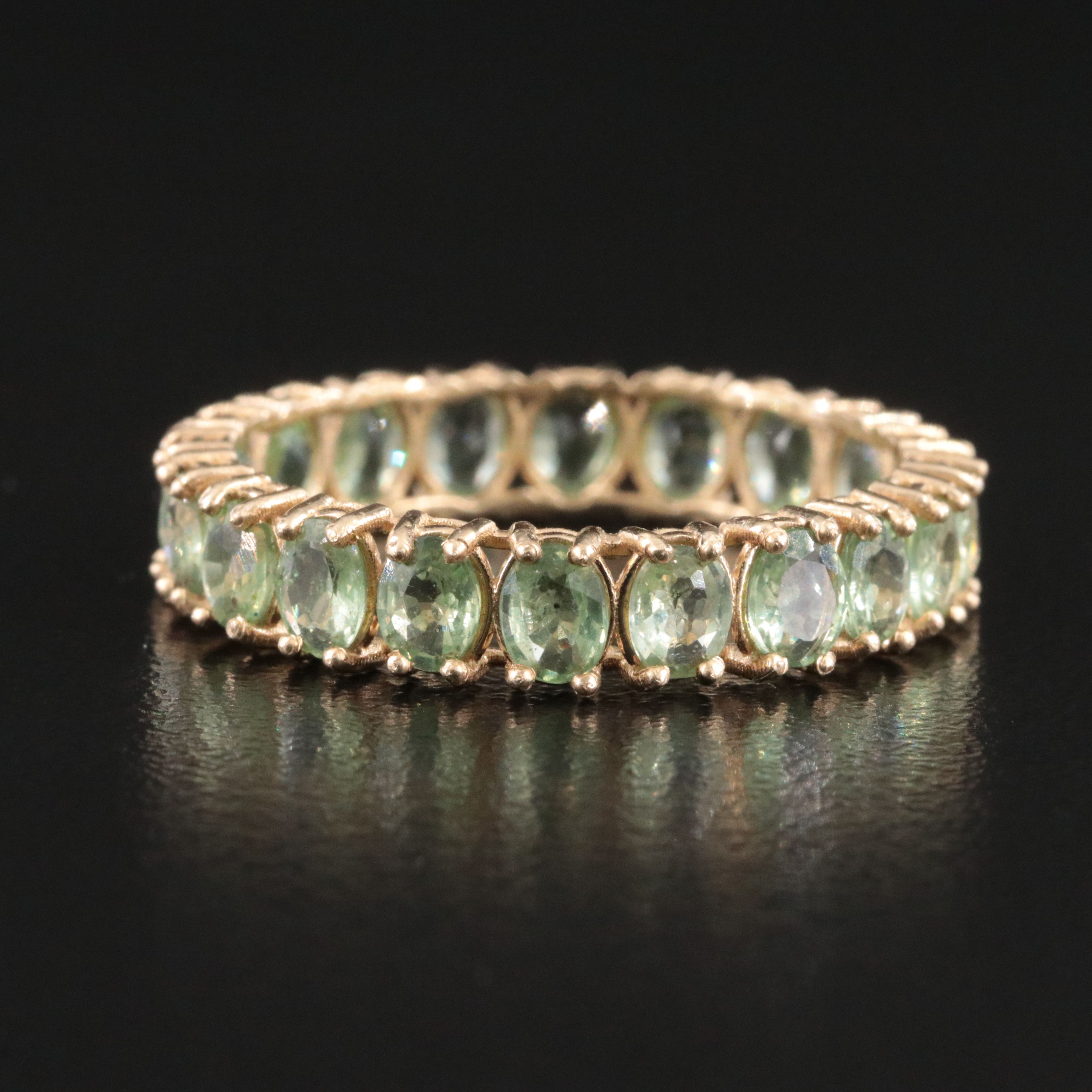 14K Sapphire Eternity Band