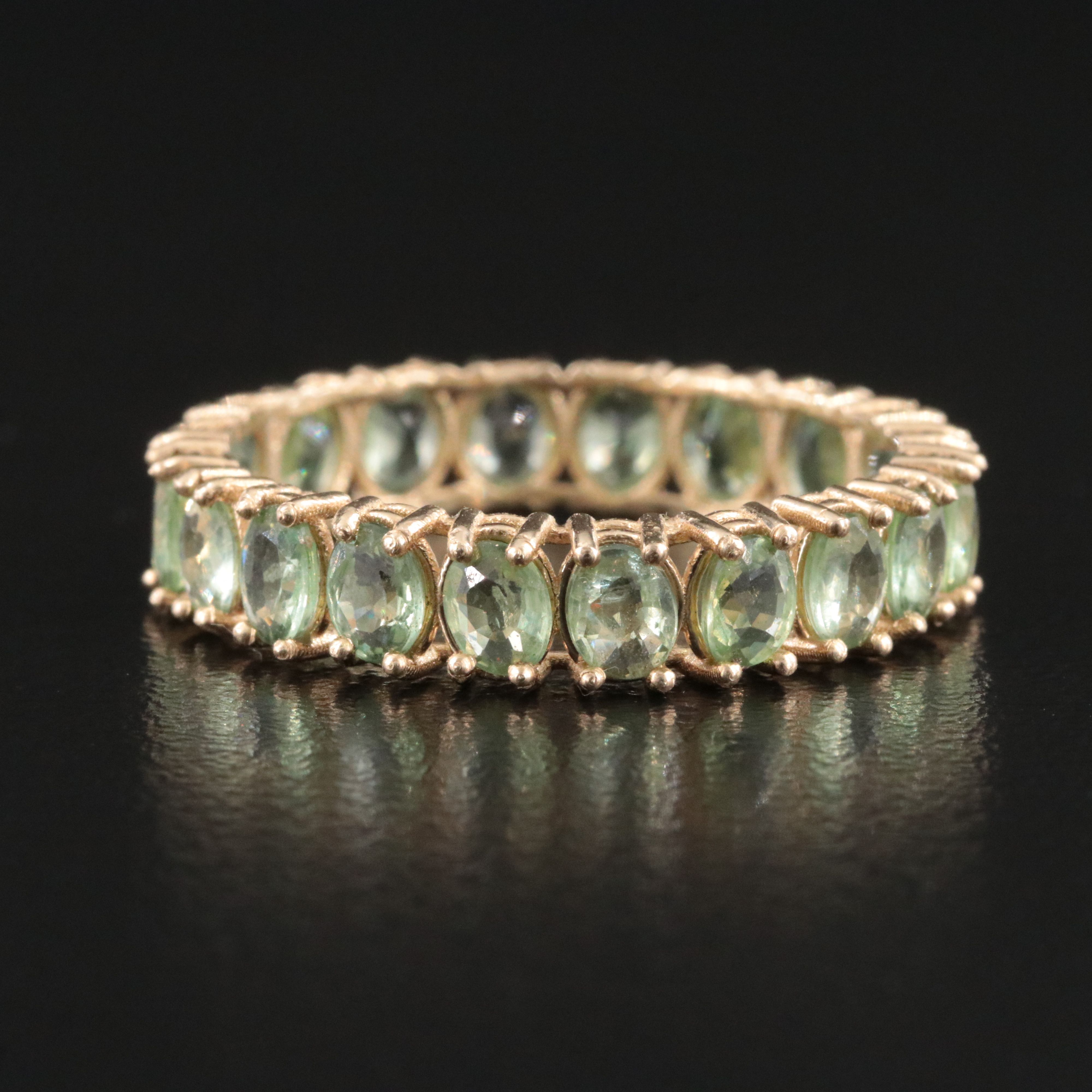 14K Sapphire Eternity Band