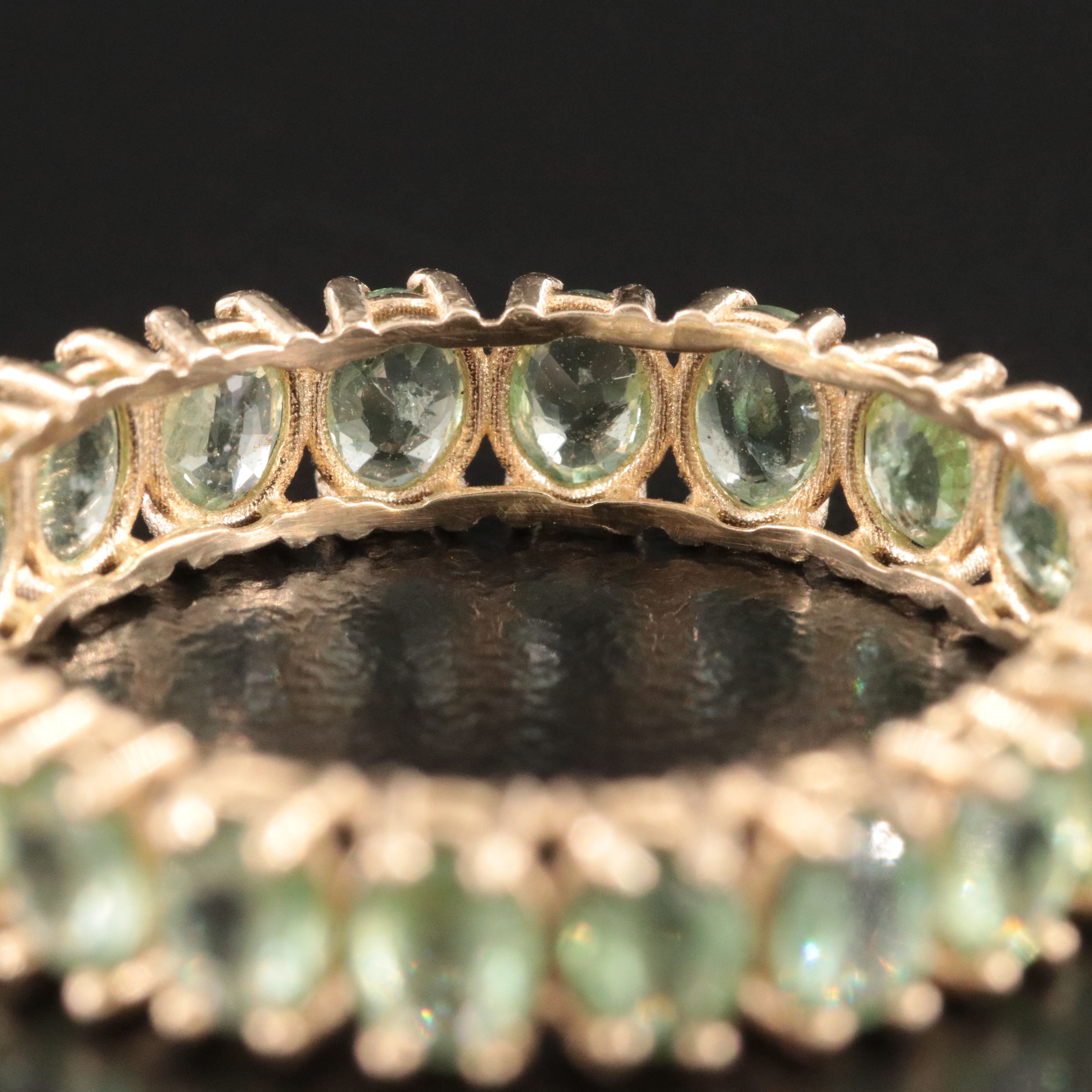 14K Sapphire Eternity Band