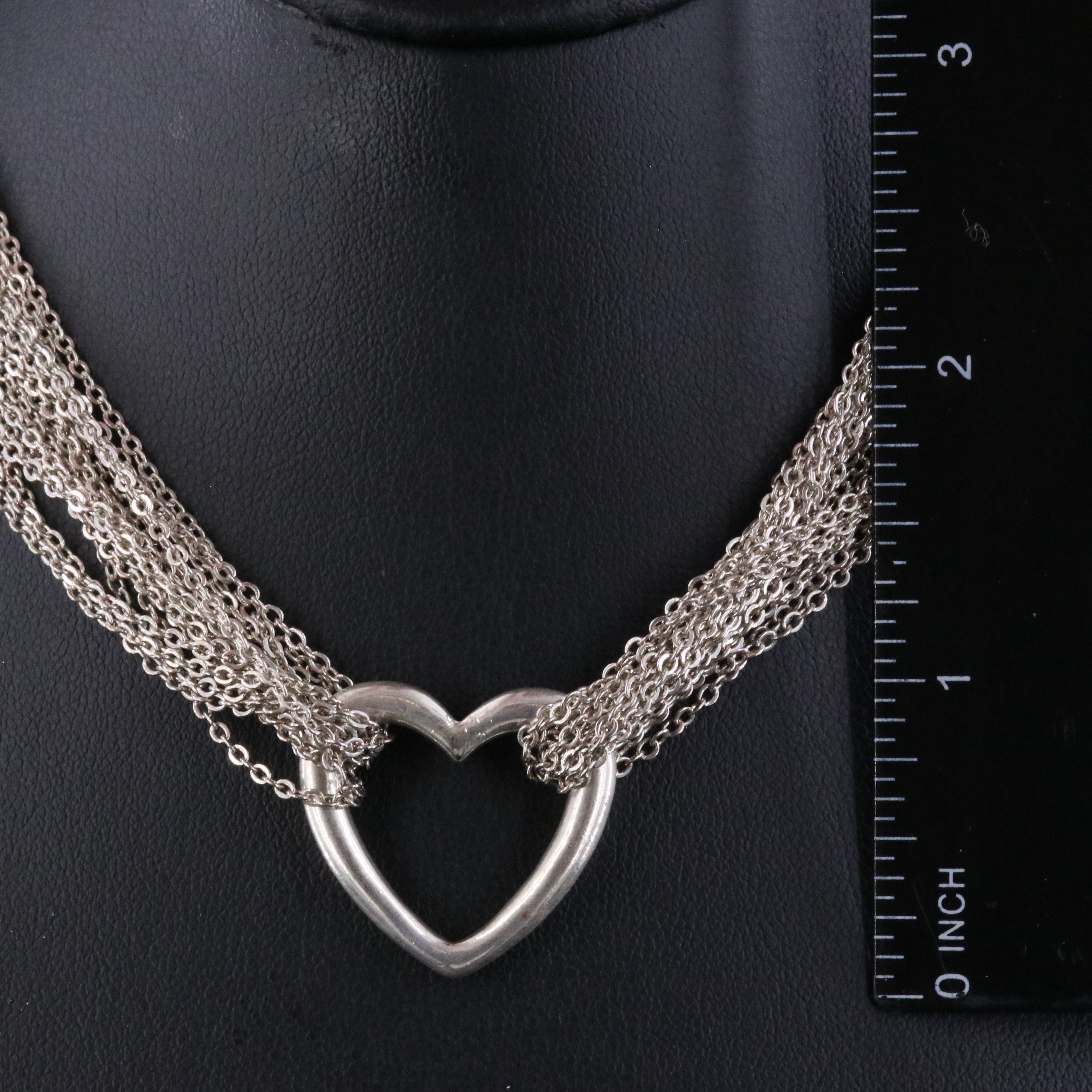 Multi-Strand Heart Toggle Necklace