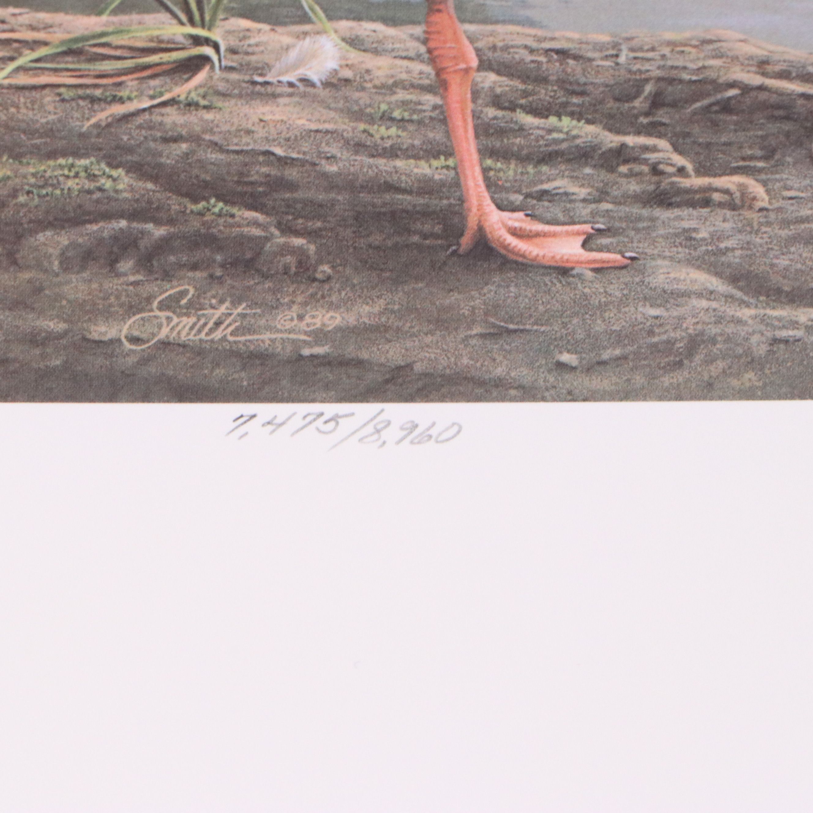 Keith Warrick Washington Duck Stamp Print with Stamp and More, 1986