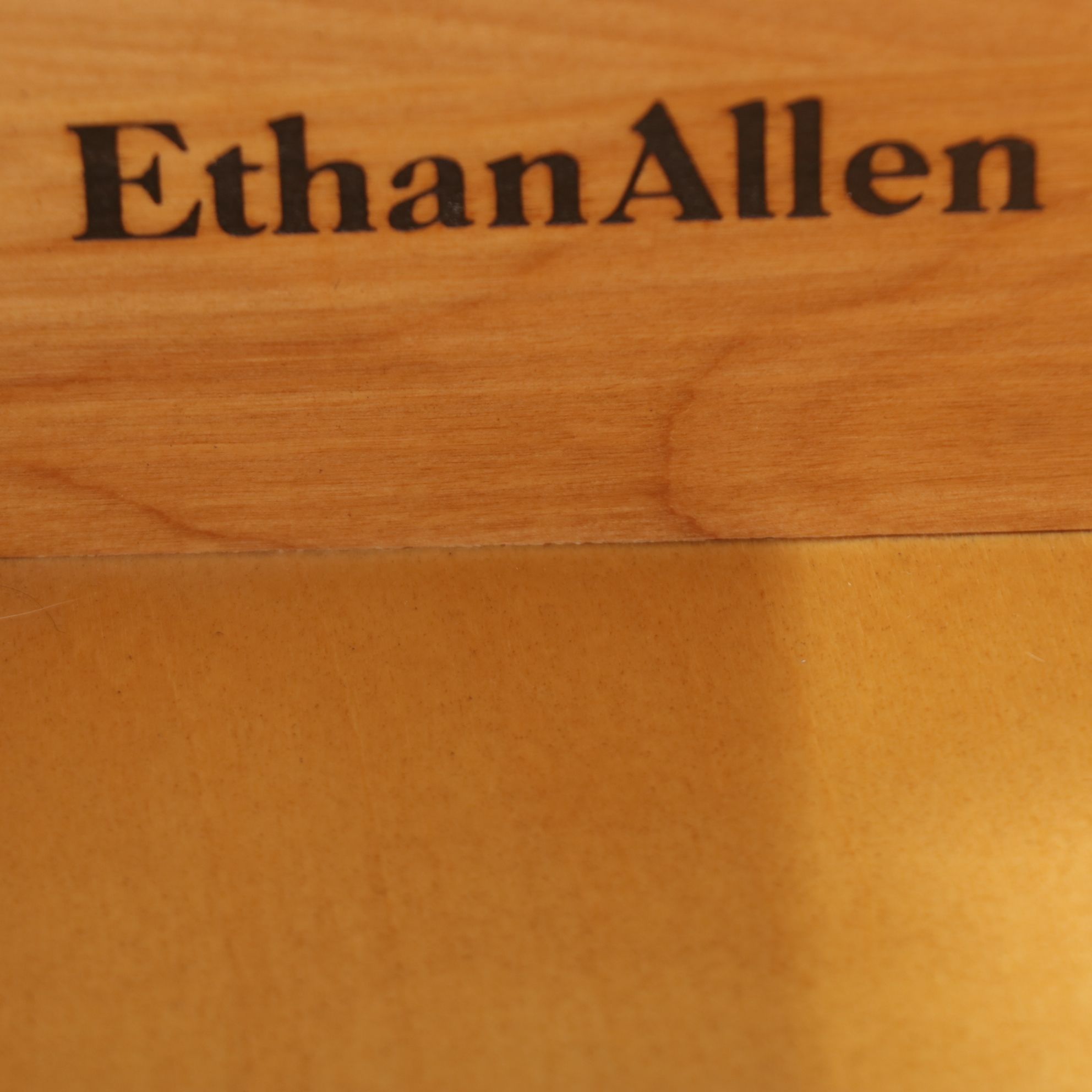 Ethan Allen Cherry Drawer Base and Shelf Unit, Late 20th Century