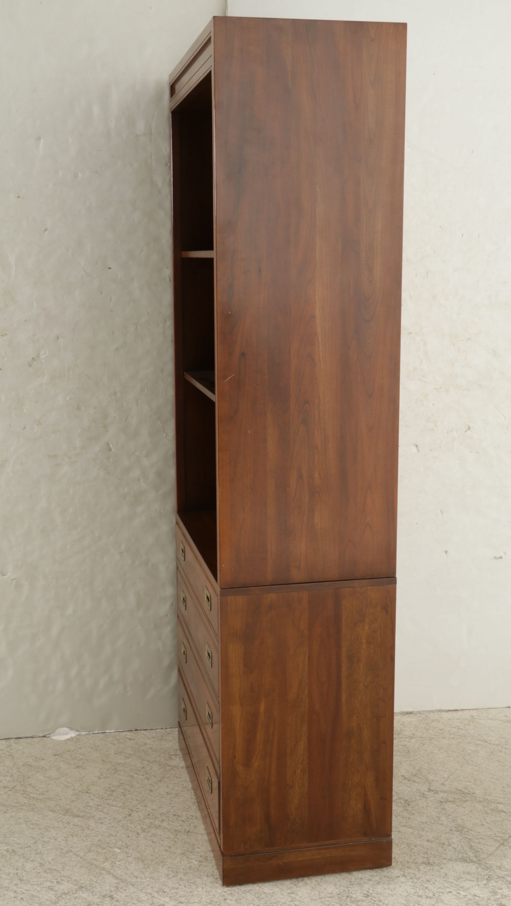 Ethan Allen Cherry Drawer Base and Shelf Unit, Late 20th Century