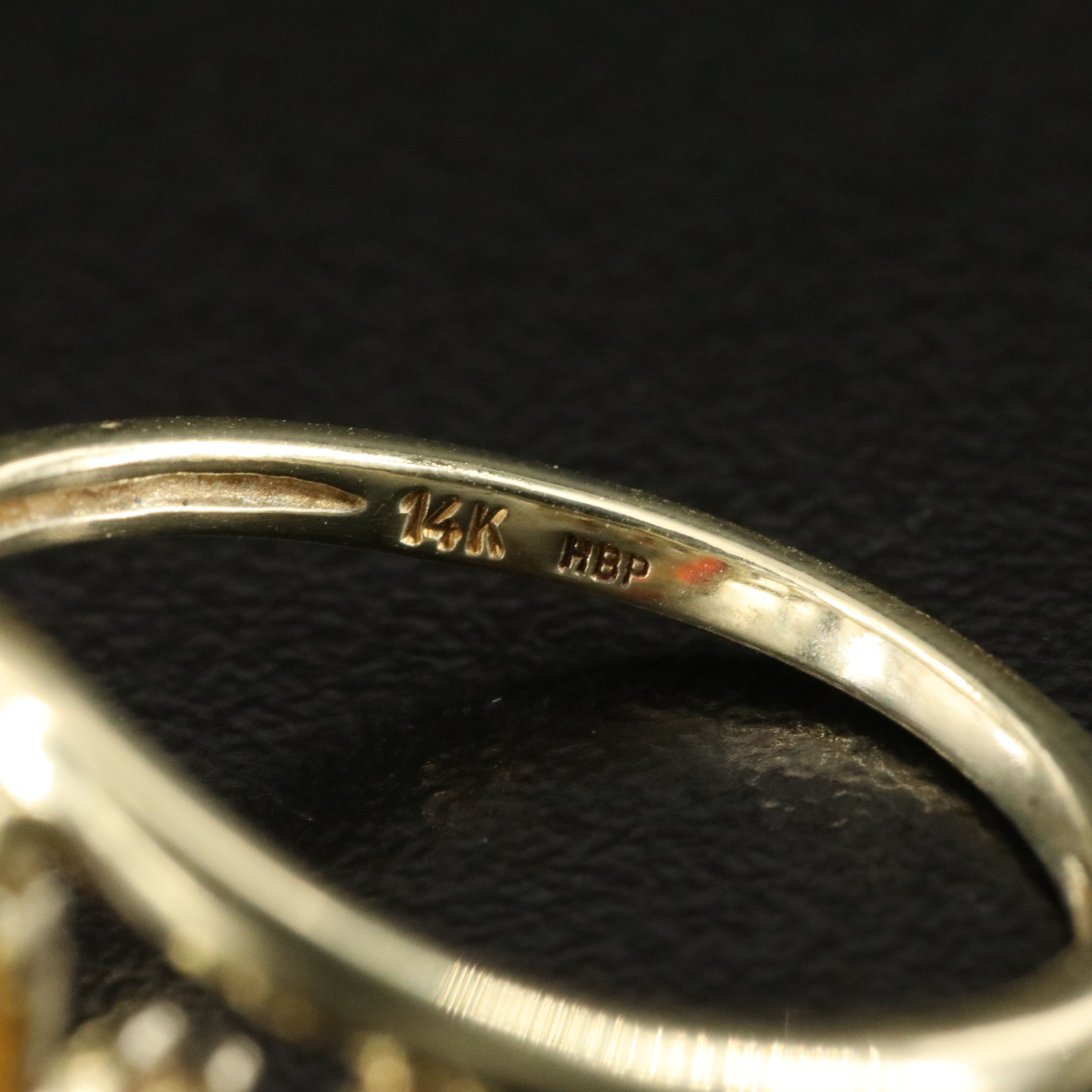 14K Garnet and Pearl Ring