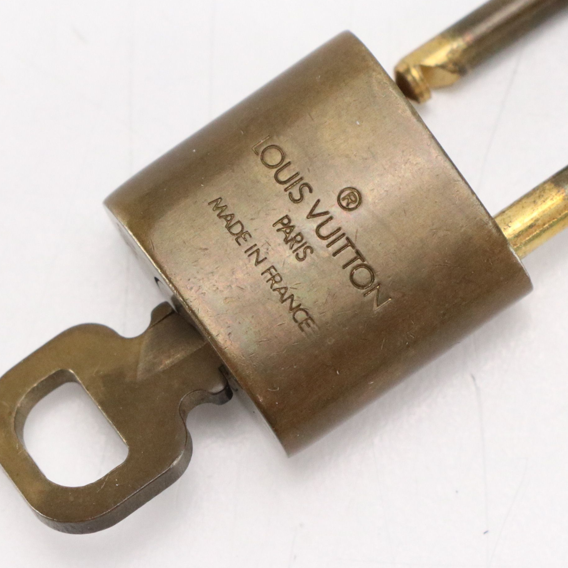 Louis Vuitton Brass Padlock and Key