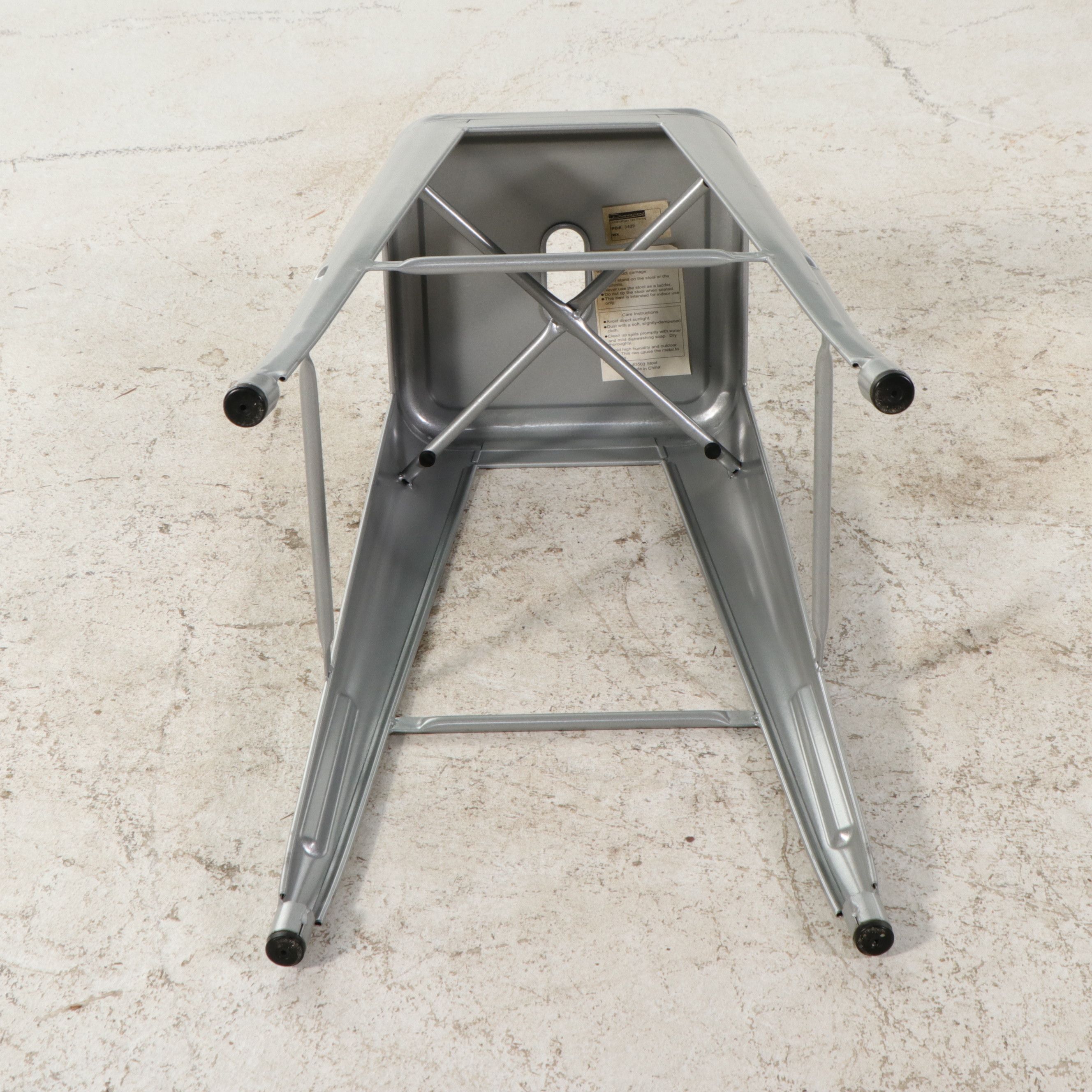 Set of Four Tabouret Industrial Barstools, 21st Century