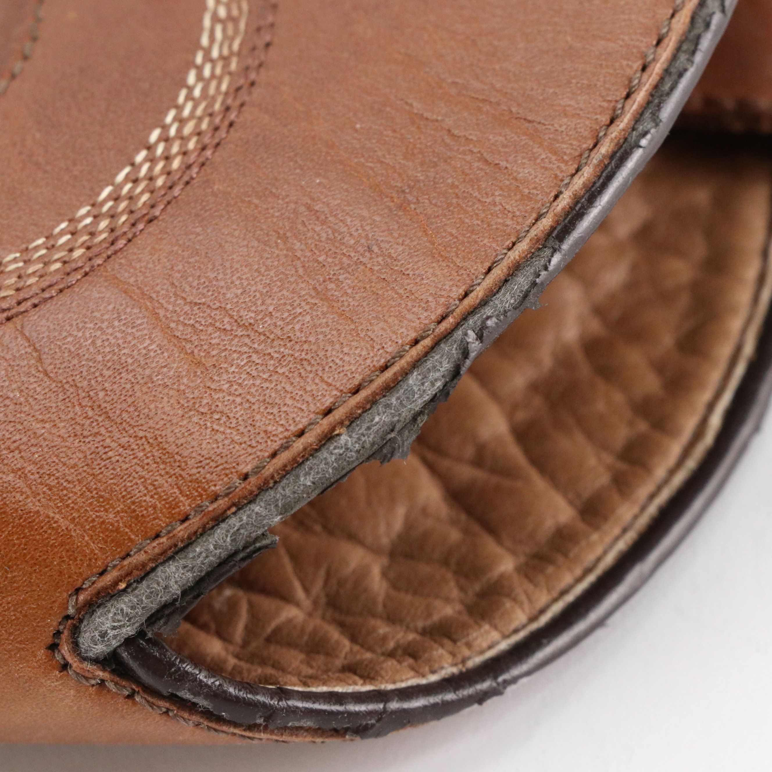 Durango Heeled Western Boots in Brown Studded Leather