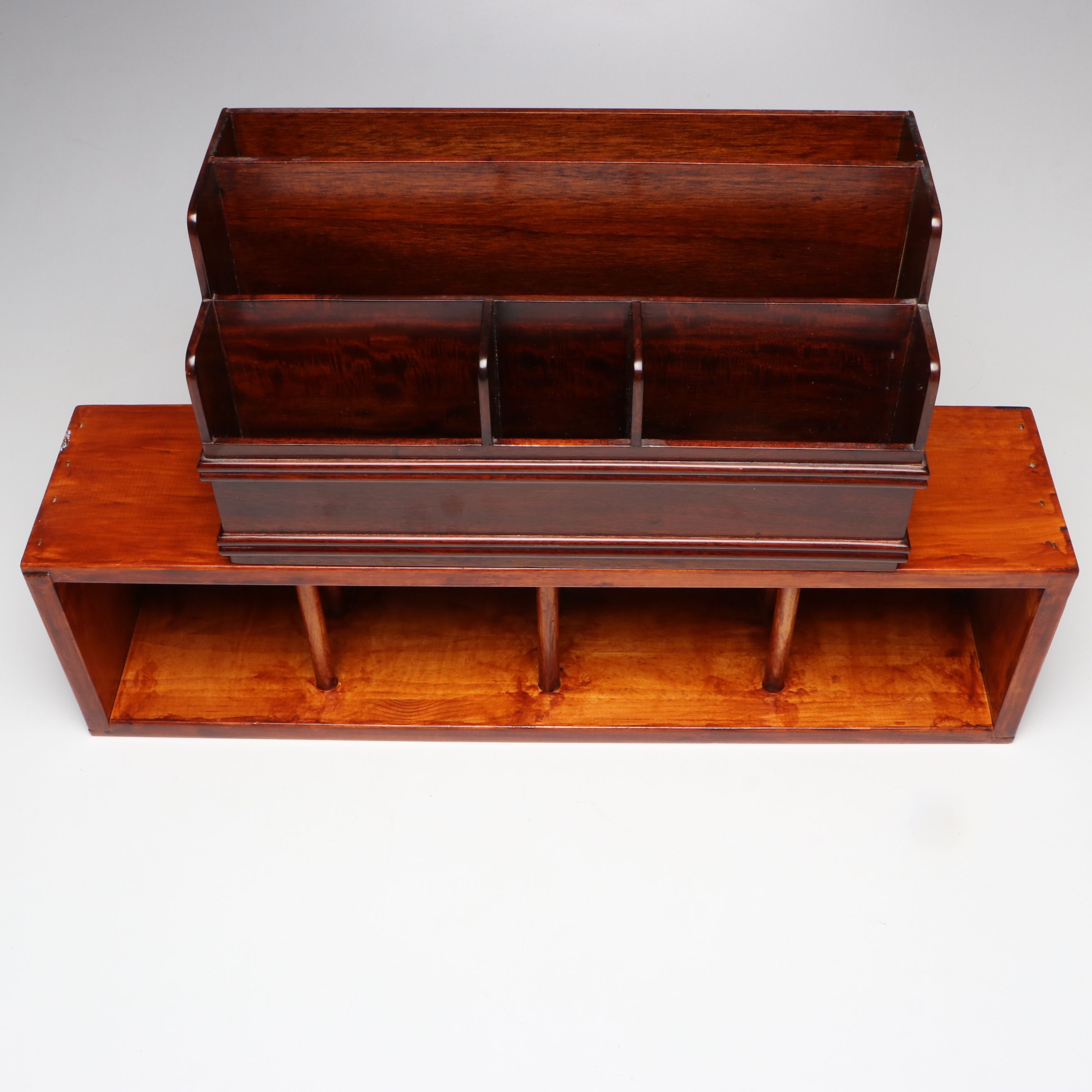 The Libra Company Desk Organizer with Napa Valley Wine Bottle Holder