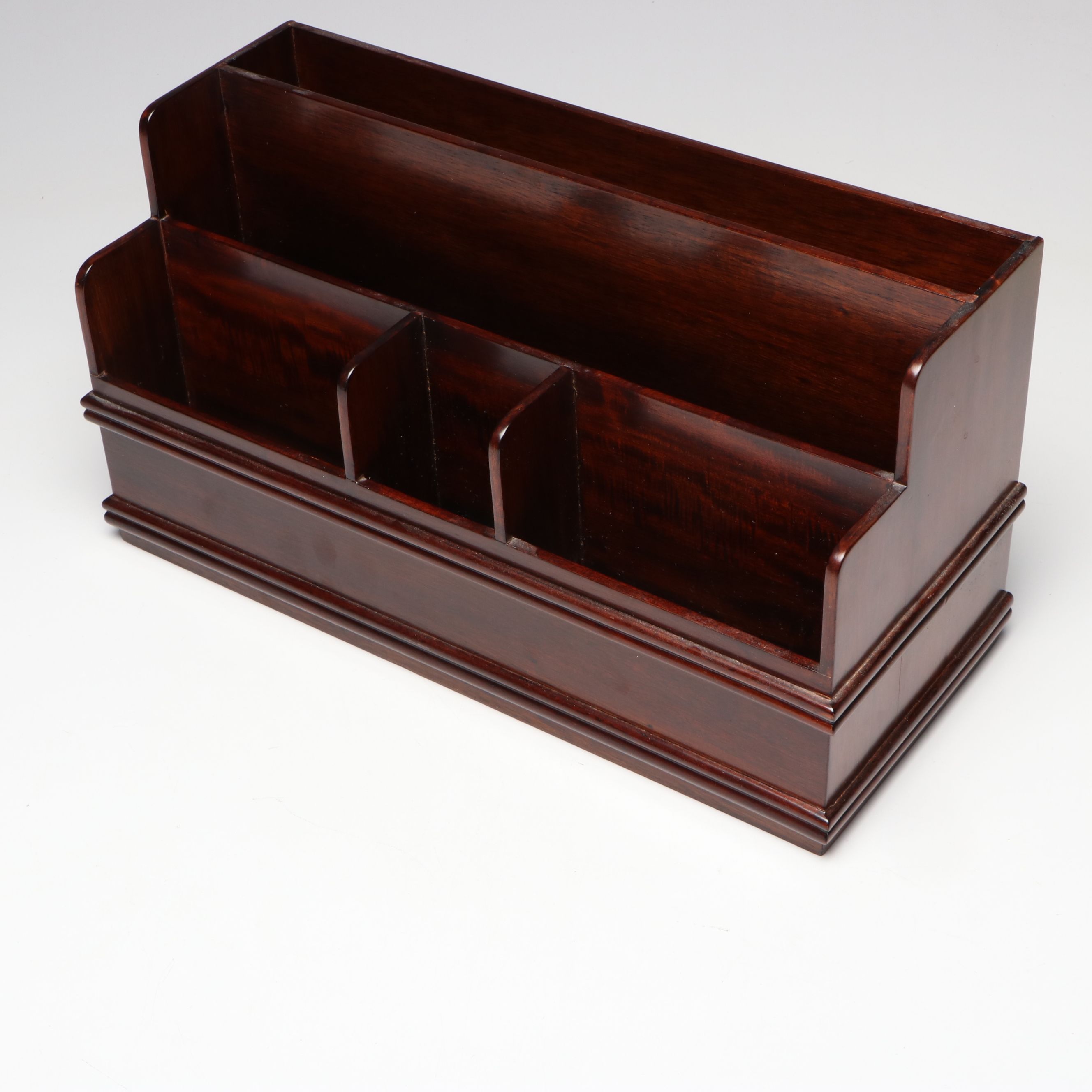 The Libra Company Desk Organizer with Napa Valley Wine Bottle Holder