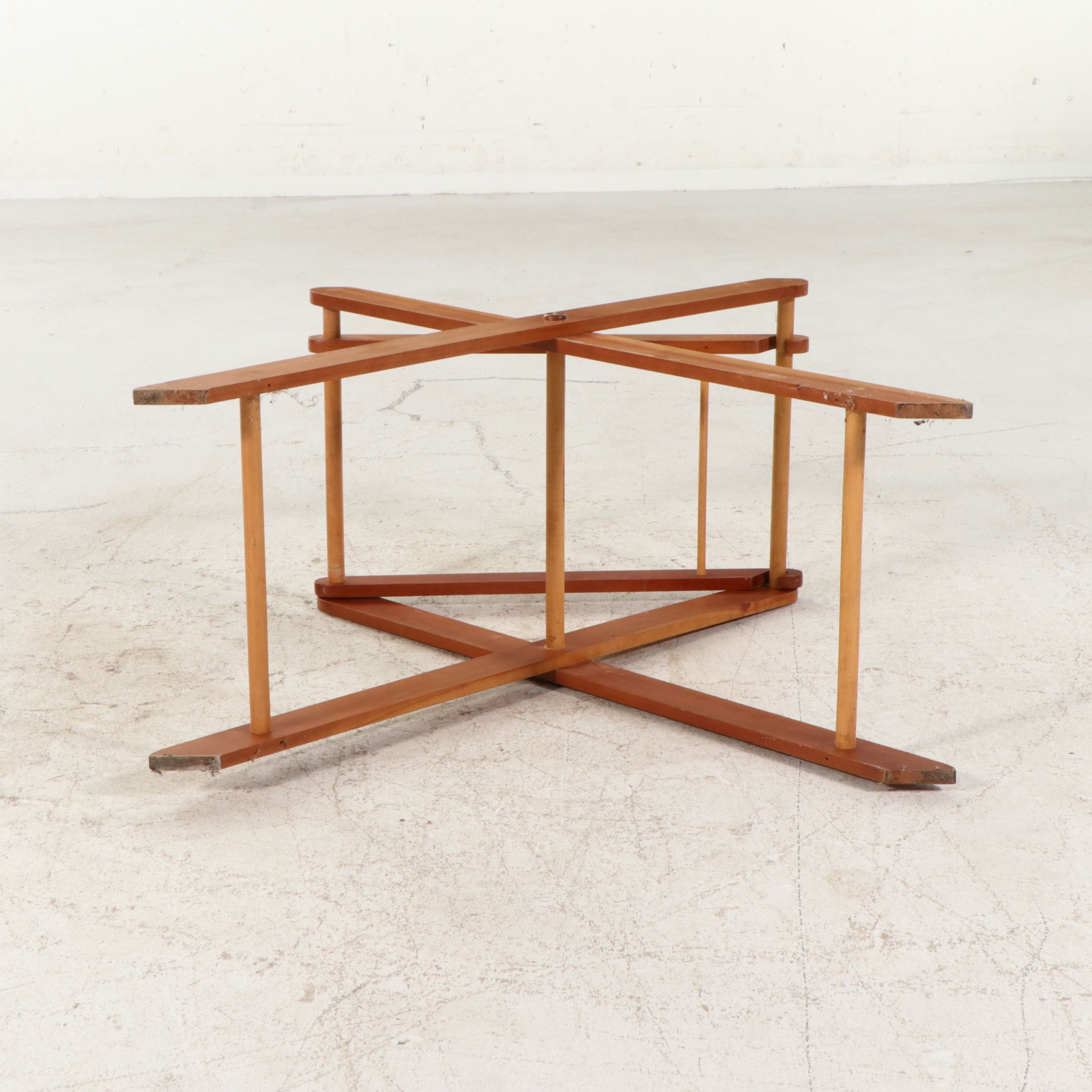 Mid Century Modern Style Wood Folding Tray Stand or Luggage Rack