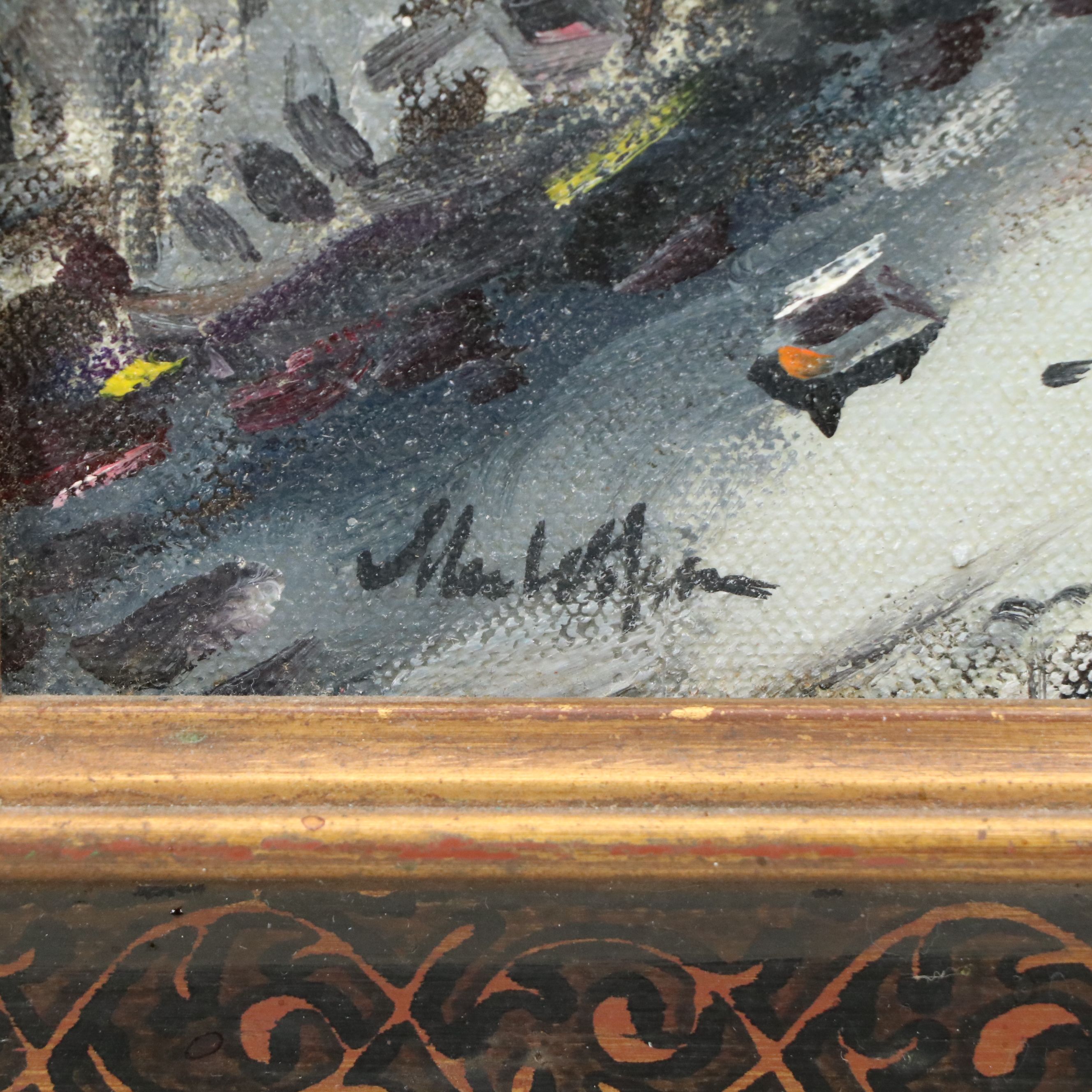 John Wilson Parisian Cityscape Oil Painting, Late 20th/21st Century