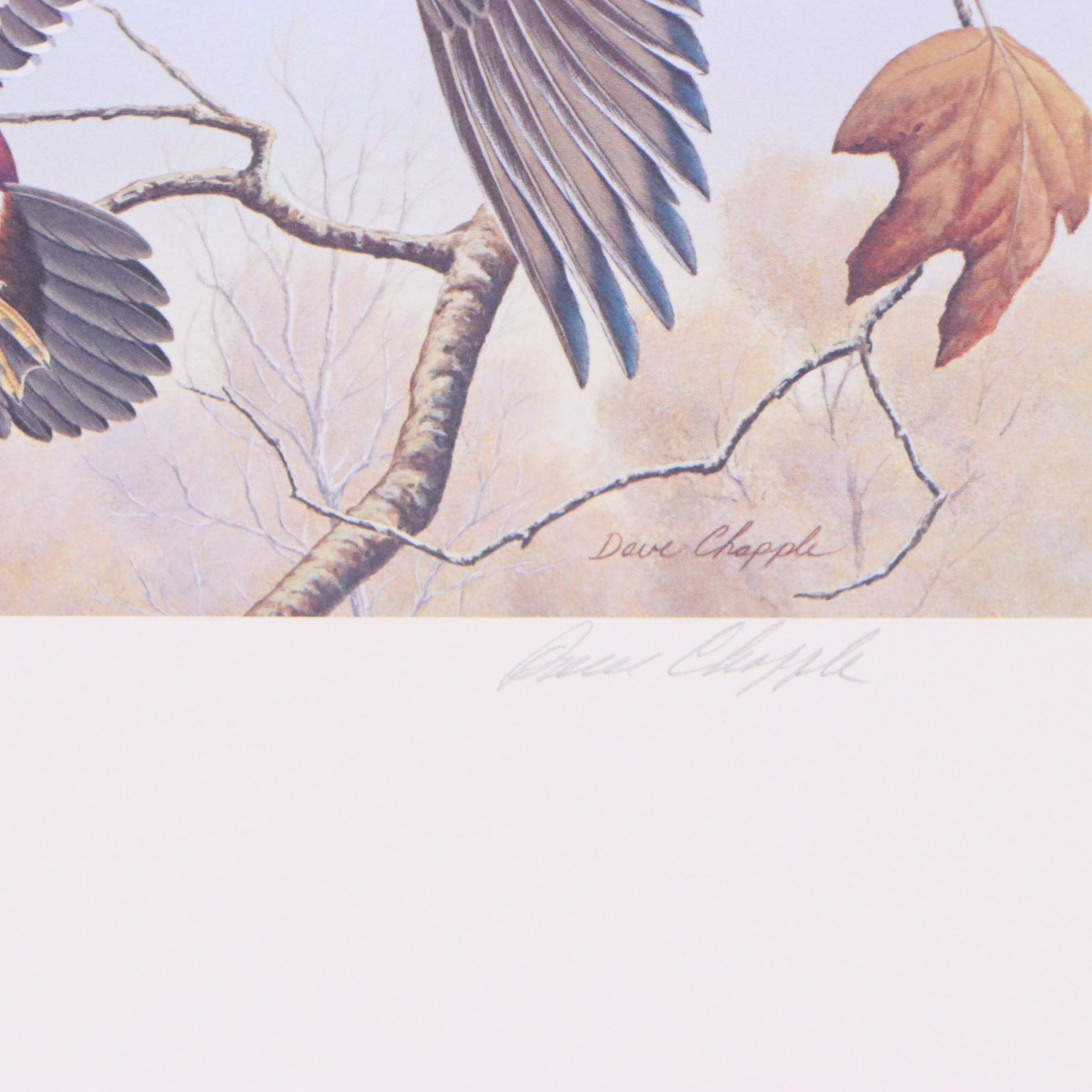 Dave Chapple Kentucky Duck Stamp Print with Stamp and More, 1986