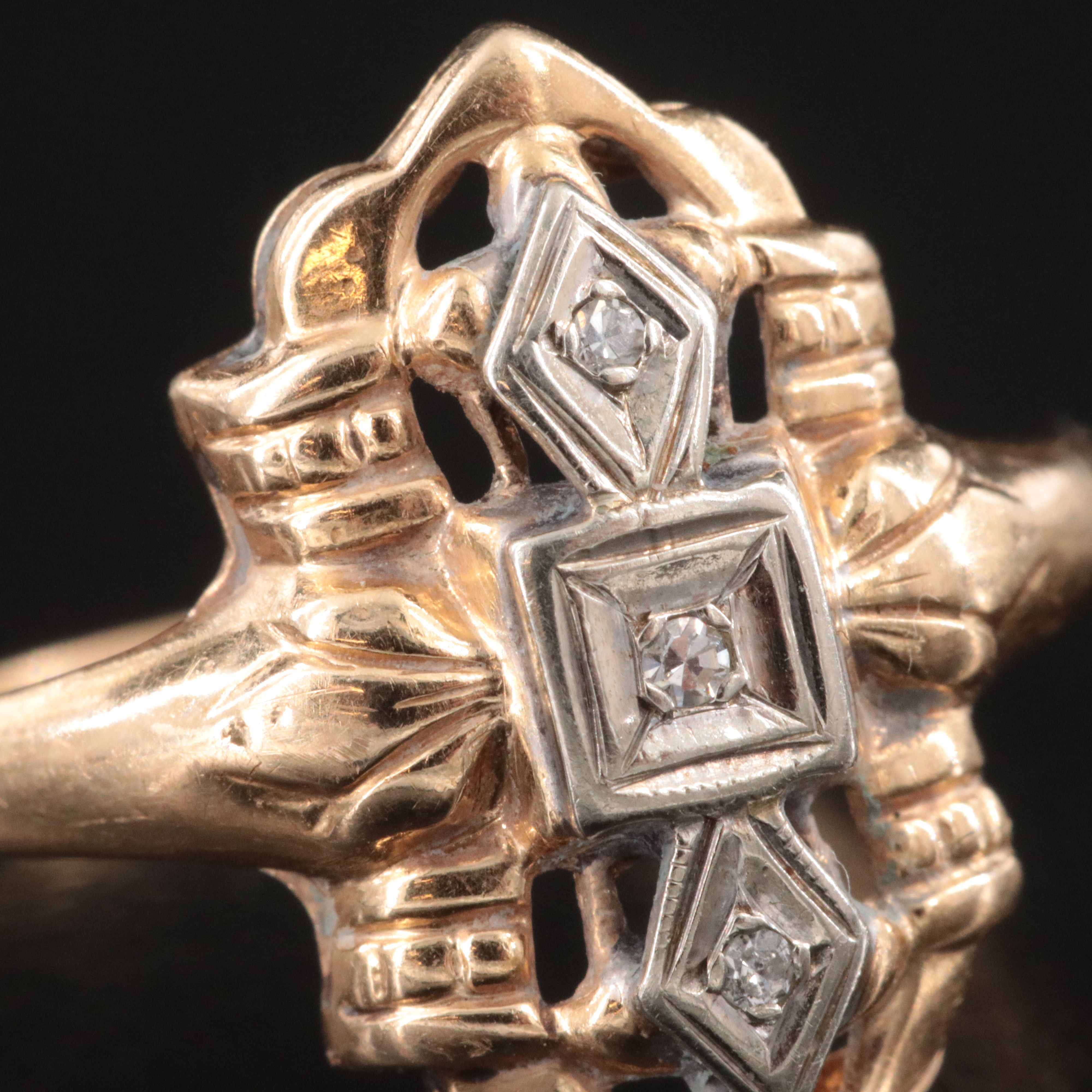 14K Two-Tone 0.02 CTW Diamond Ring