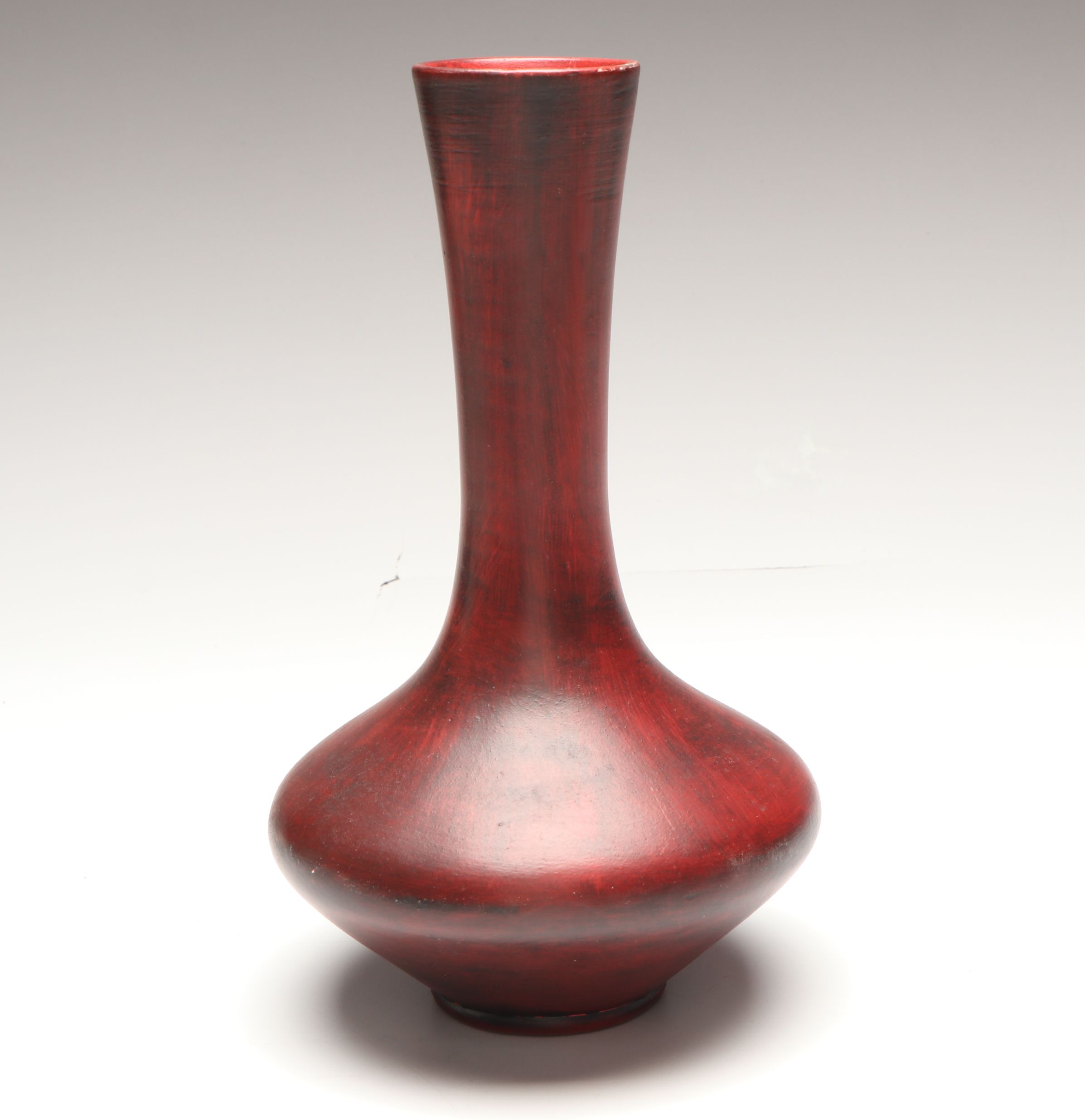 Signed John Dineh Buffalo Sgraffito Vessel and Other Art Pottery Vase