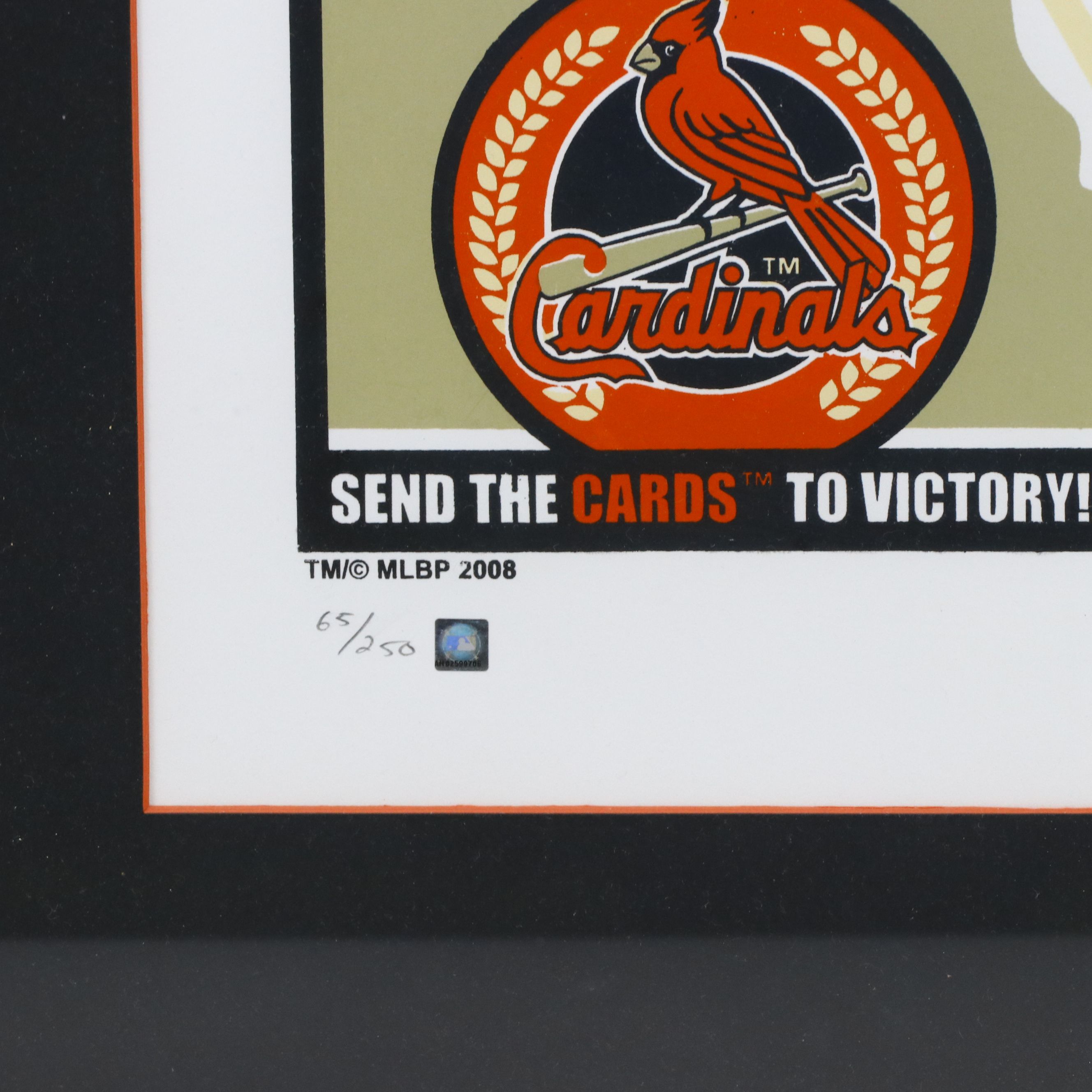 Cardinals MLB Serigraph Poster "Enlist Today," 2008