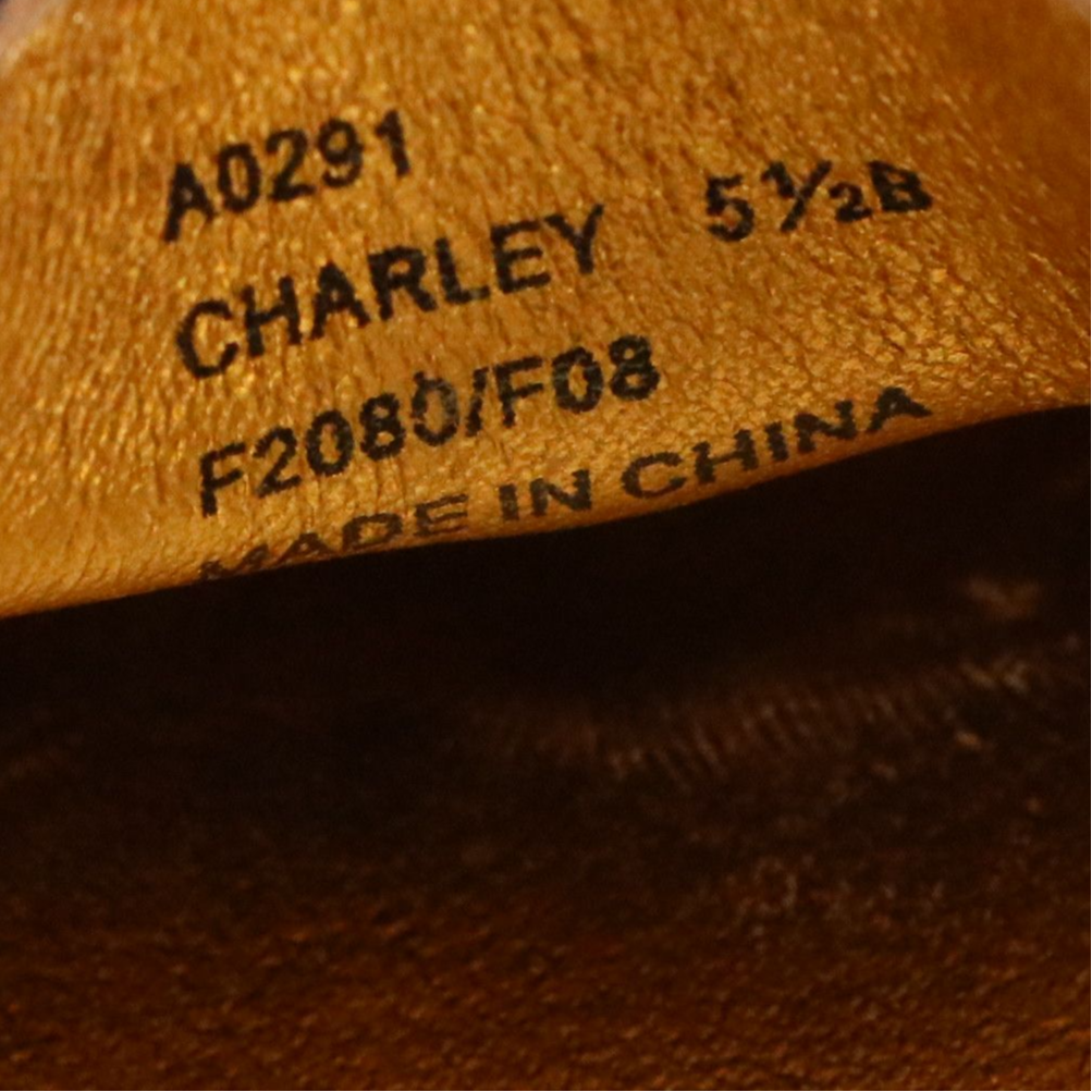 Coach Charley Pumps in Patent Leather and Signature Canvas with Boxes