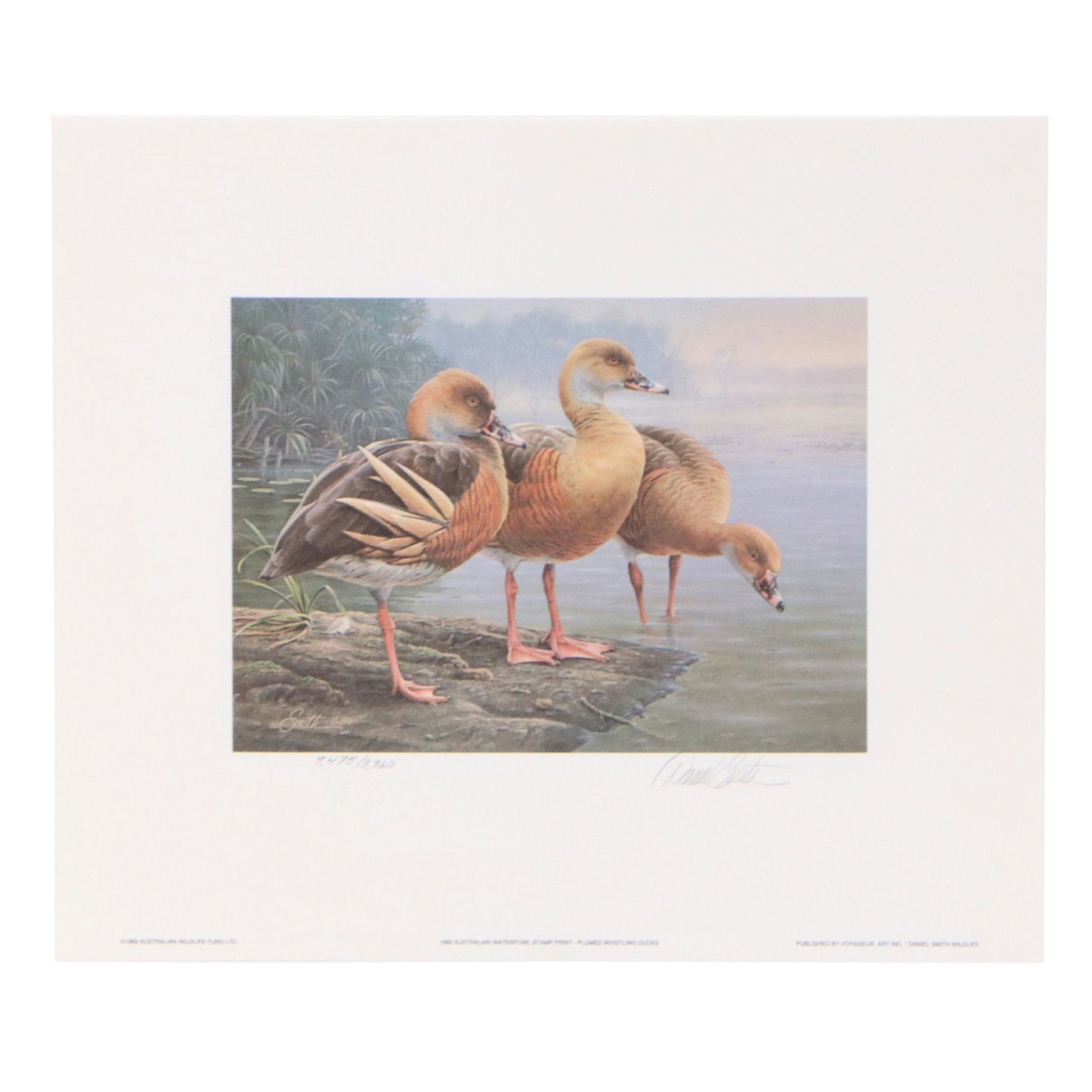 Keith Warrick Washington Duck Stamp Print with Stamp and More, 1986