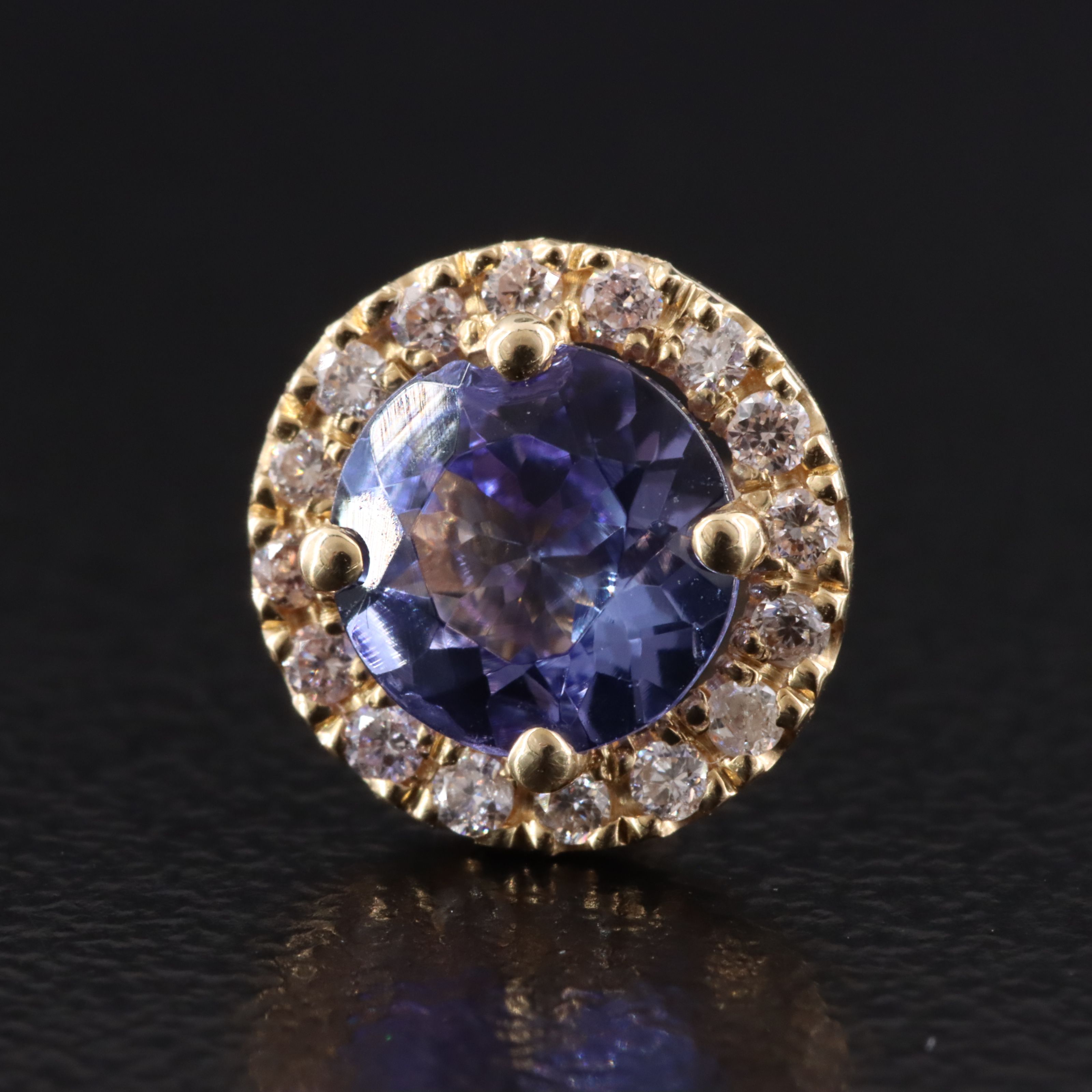 14K Tanzanite and Diamond Ring Including Fancy Pink Diamonds