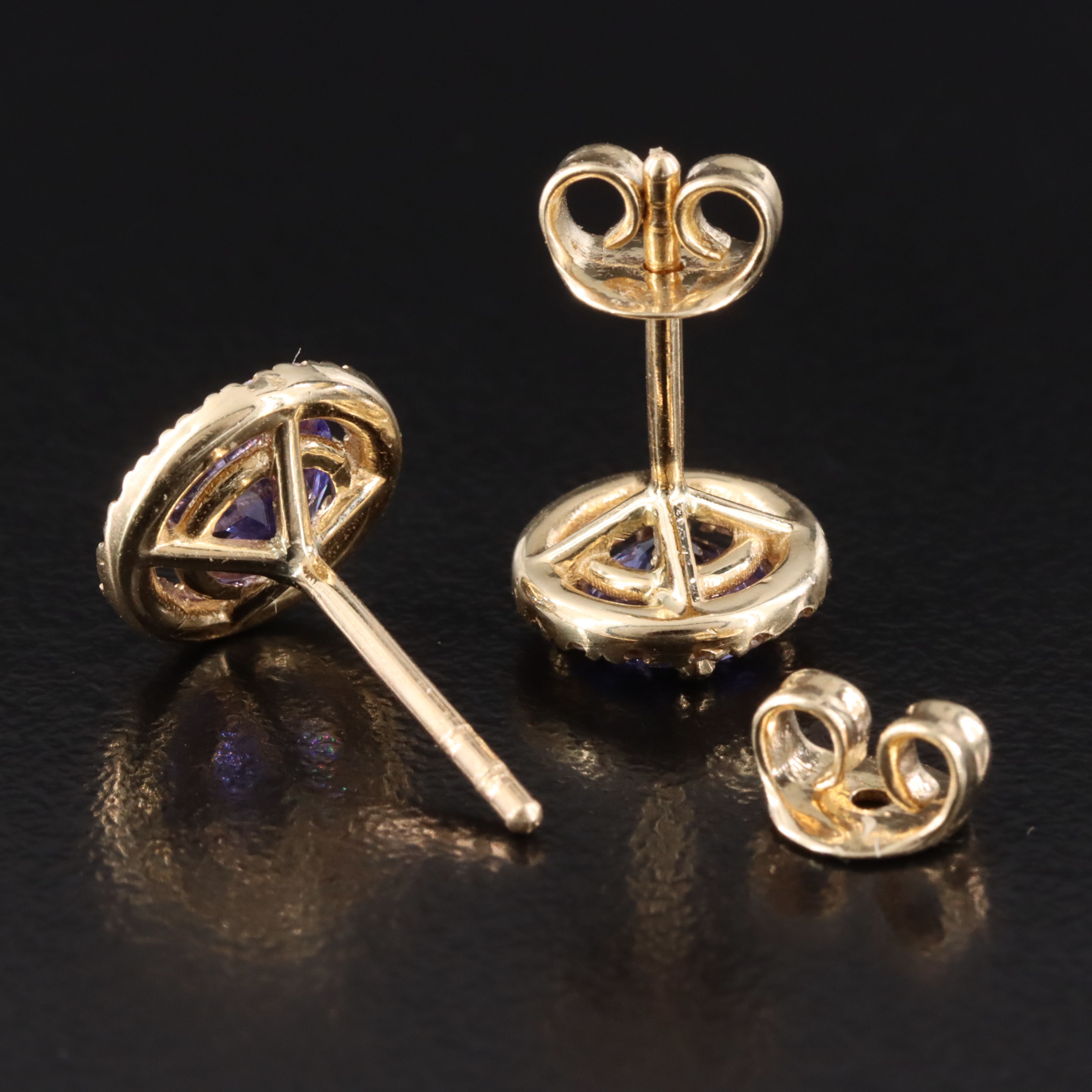 14K Tanzanite and Diamond Ring Including Fancy Pink Diamonds