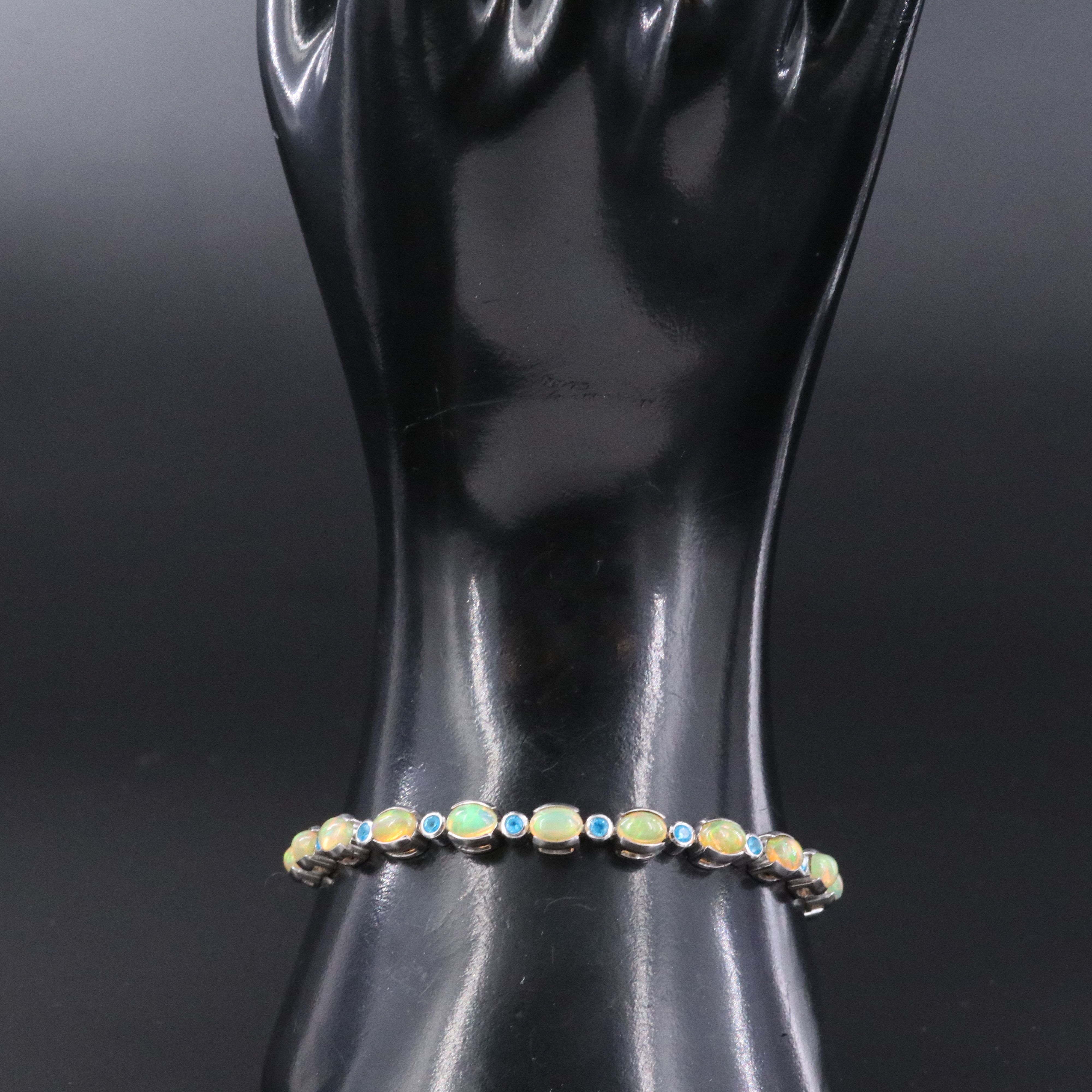 Sterling Opal Bracelet