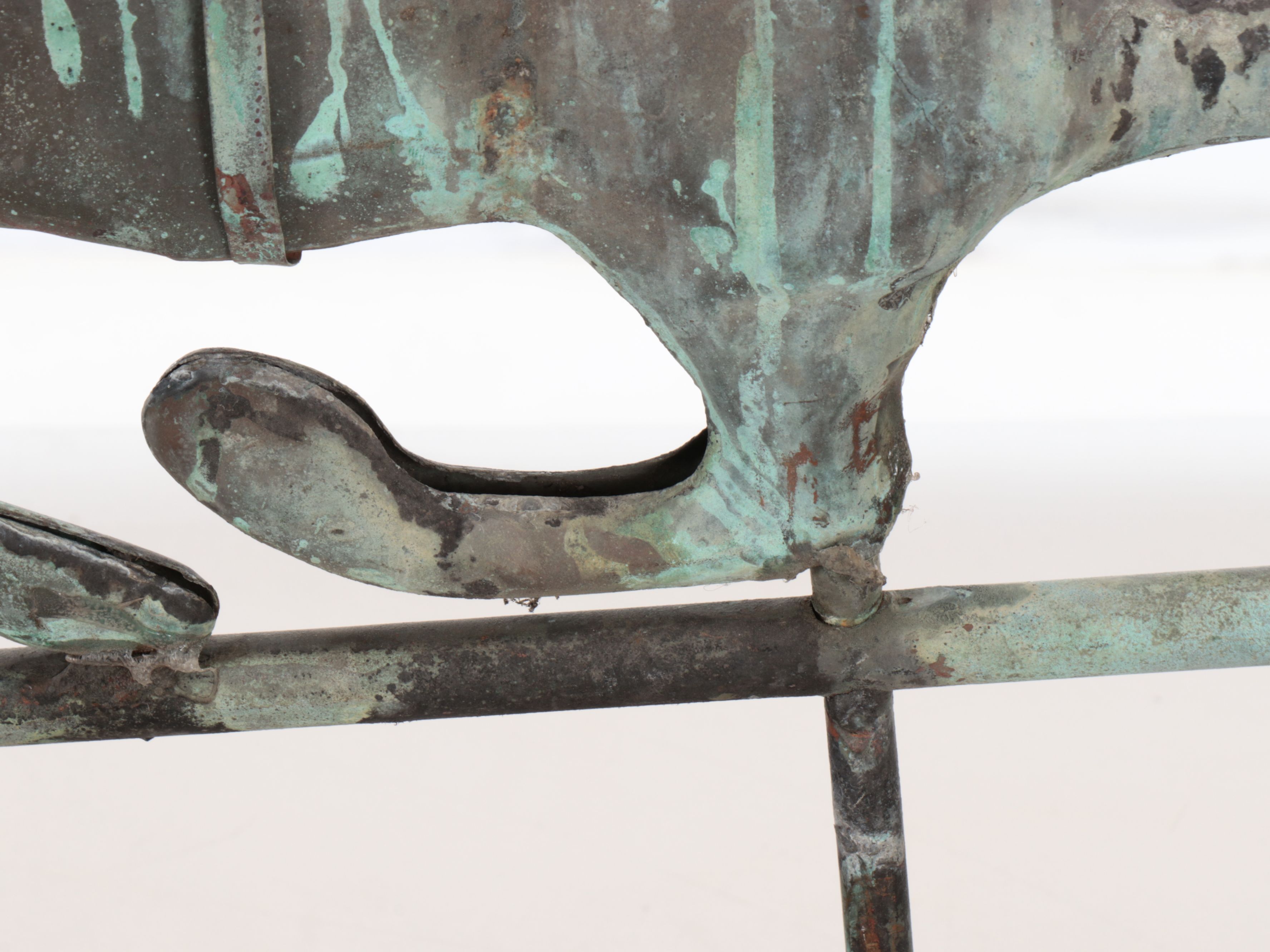 Folk Art Style Horse and Sulky Weathervane