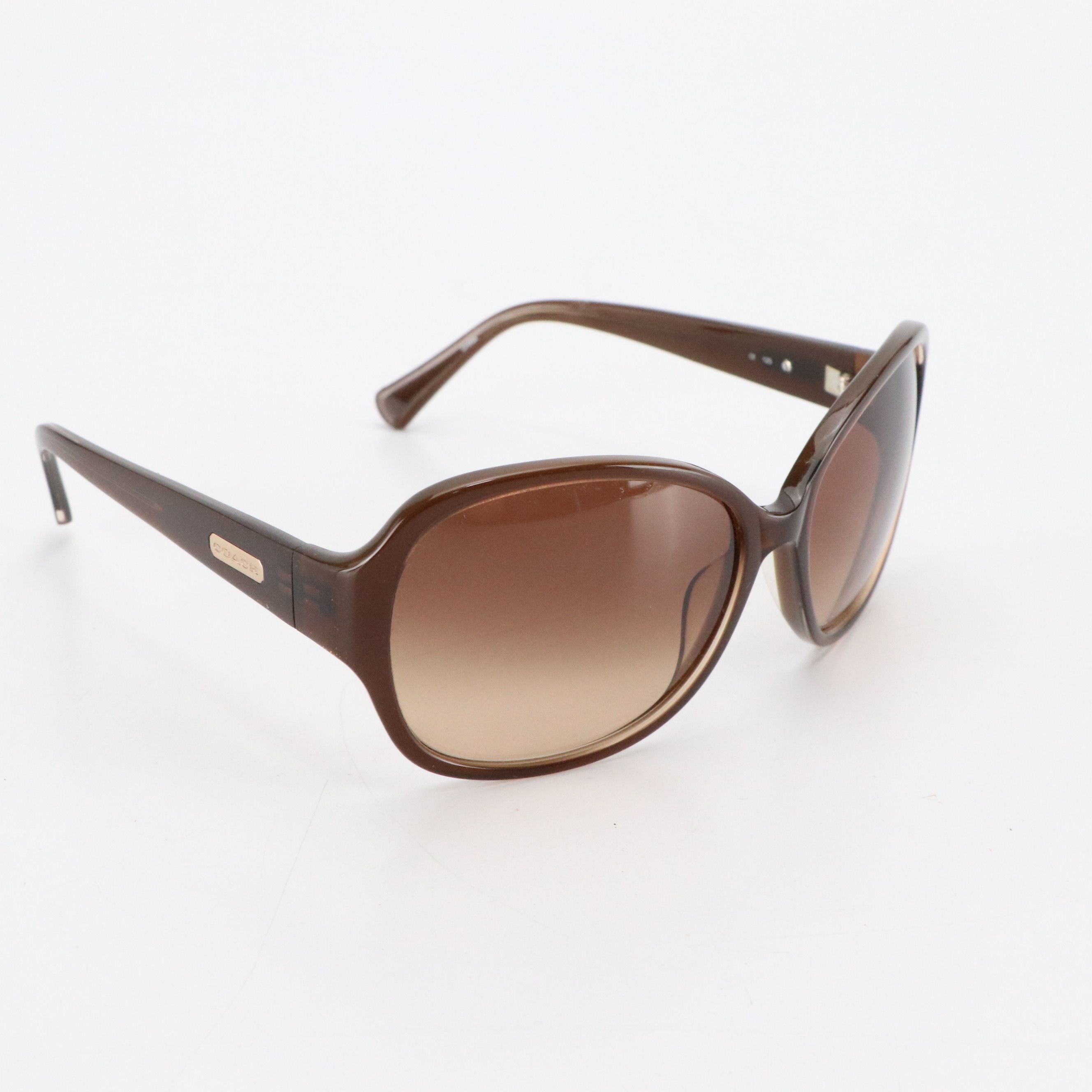 Coach Oversized Brown and Rectangular Black Sunglasses, With Case