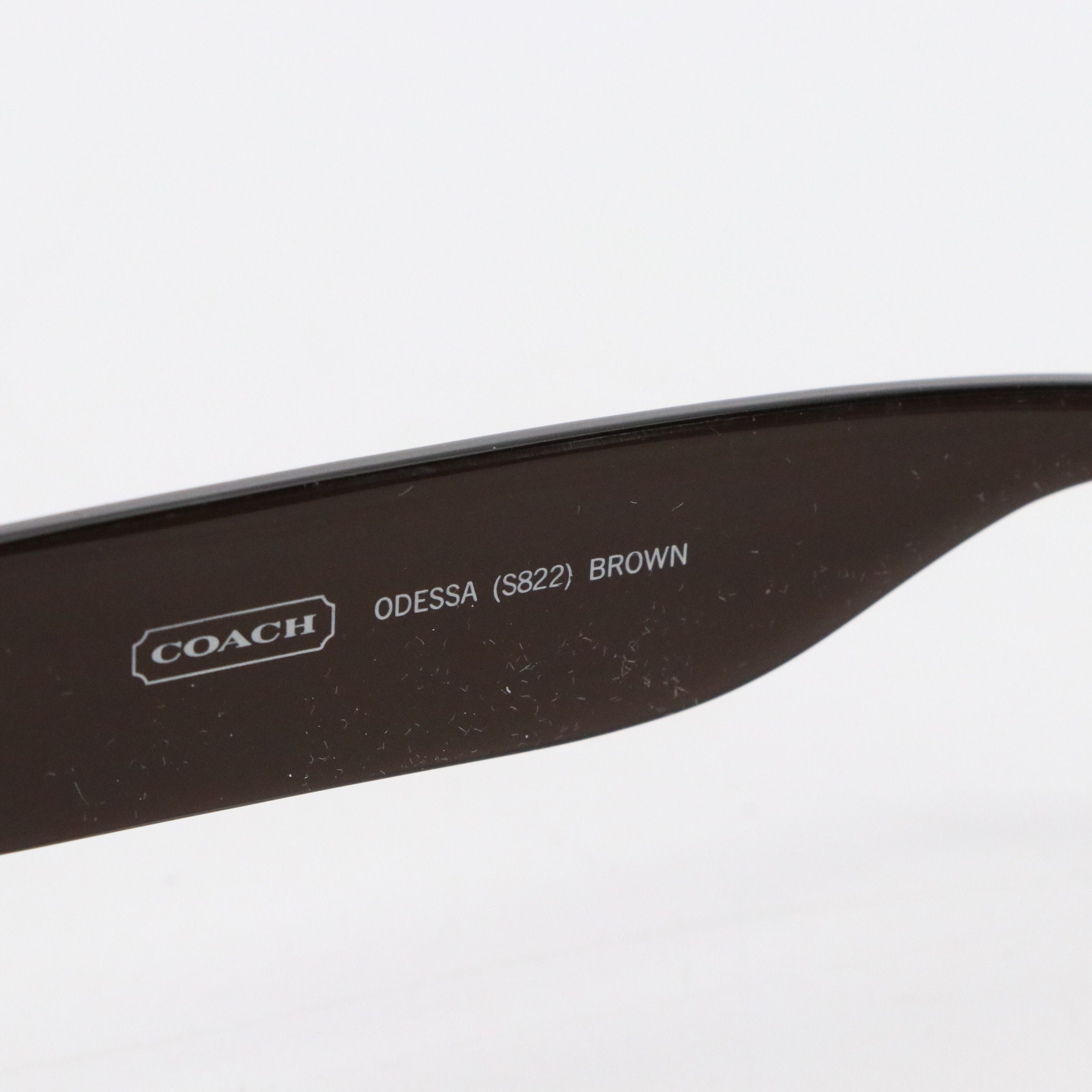 Coach Oversized Brown and Rectangular Black Sunglasses, With Case