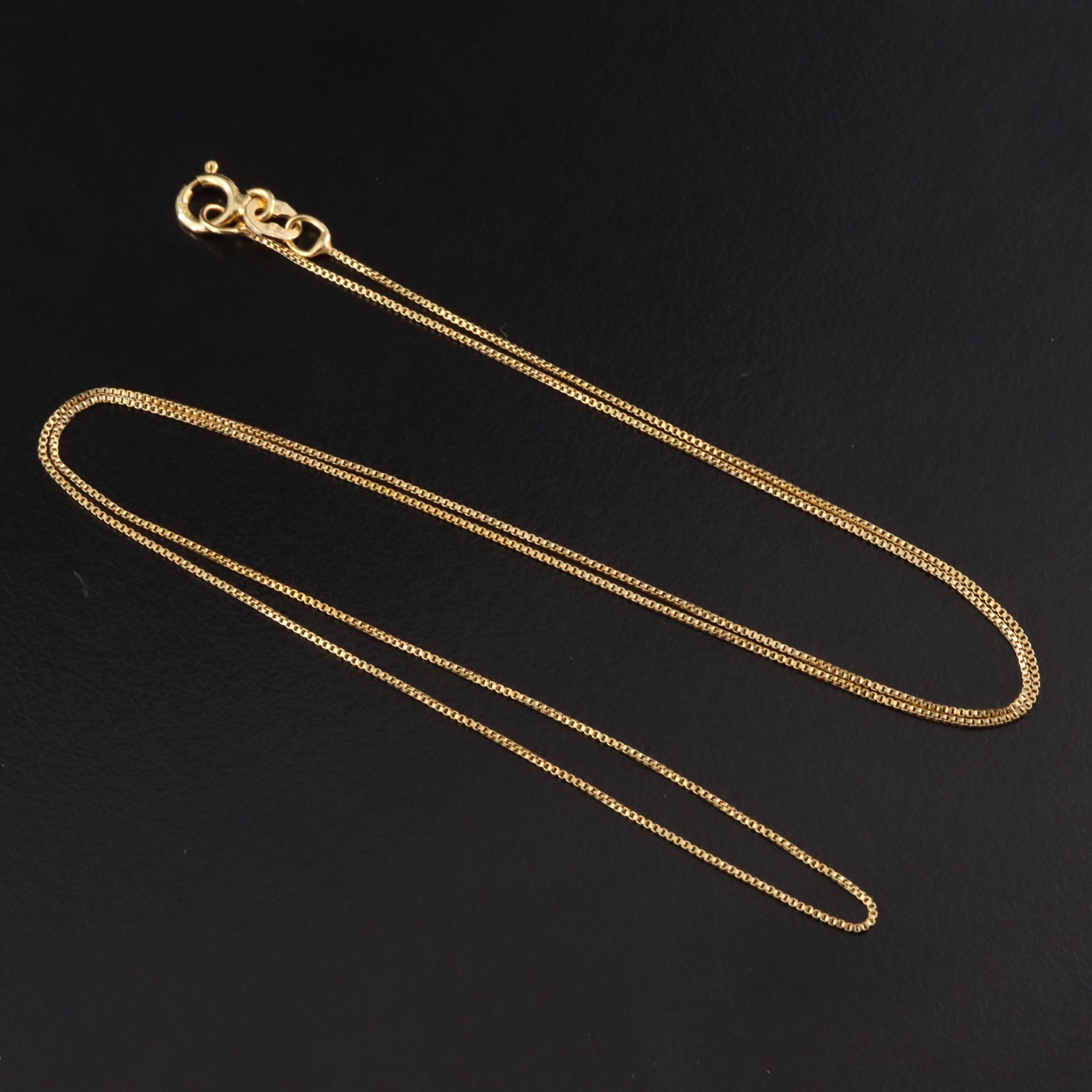 14K Box Chain Necklace