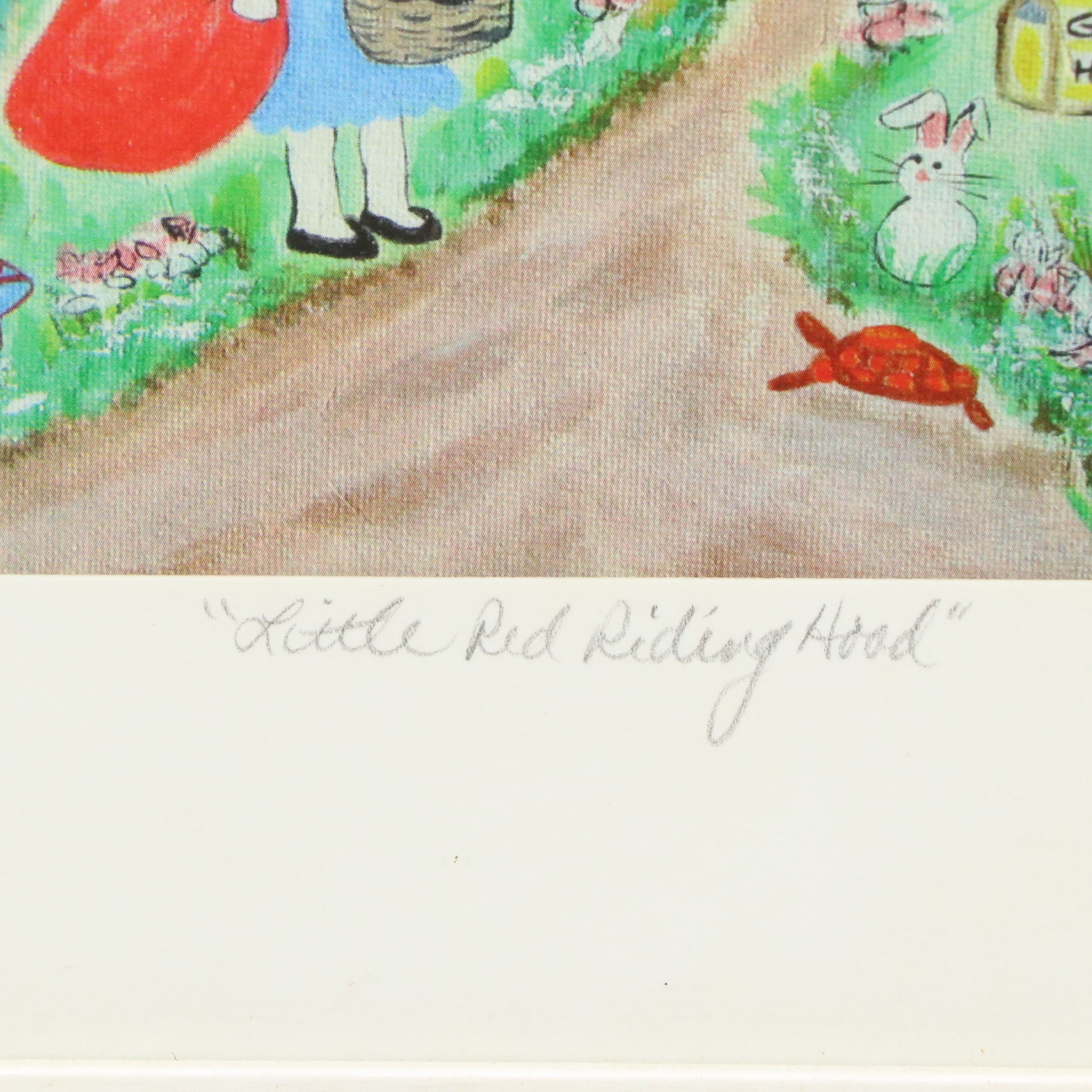 Diane Pape Offset Lithographs "Humpty's House" and "Little Red Riding Hood"
