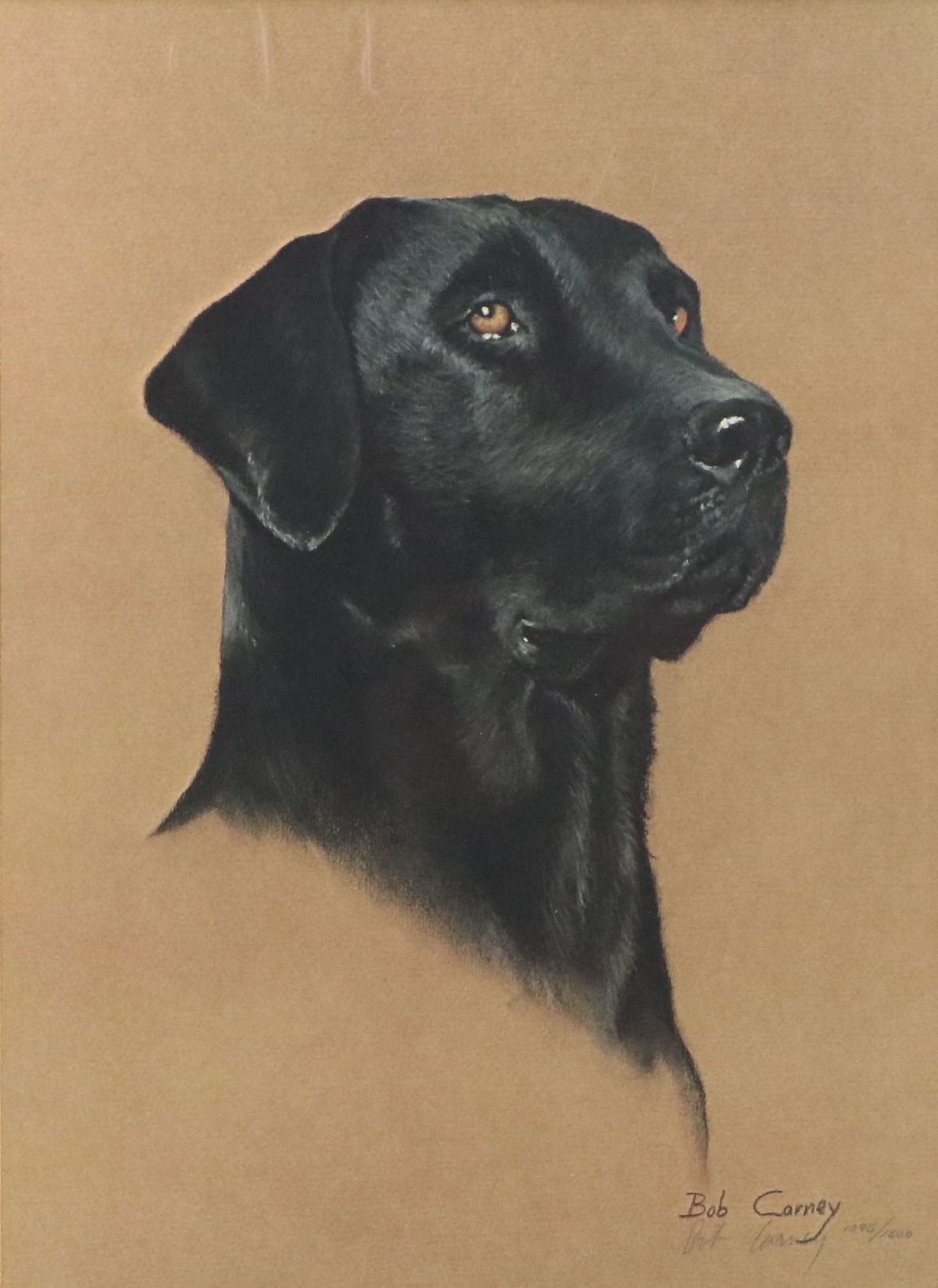 Bob Carney Offset Lithographs of Dog Portraits