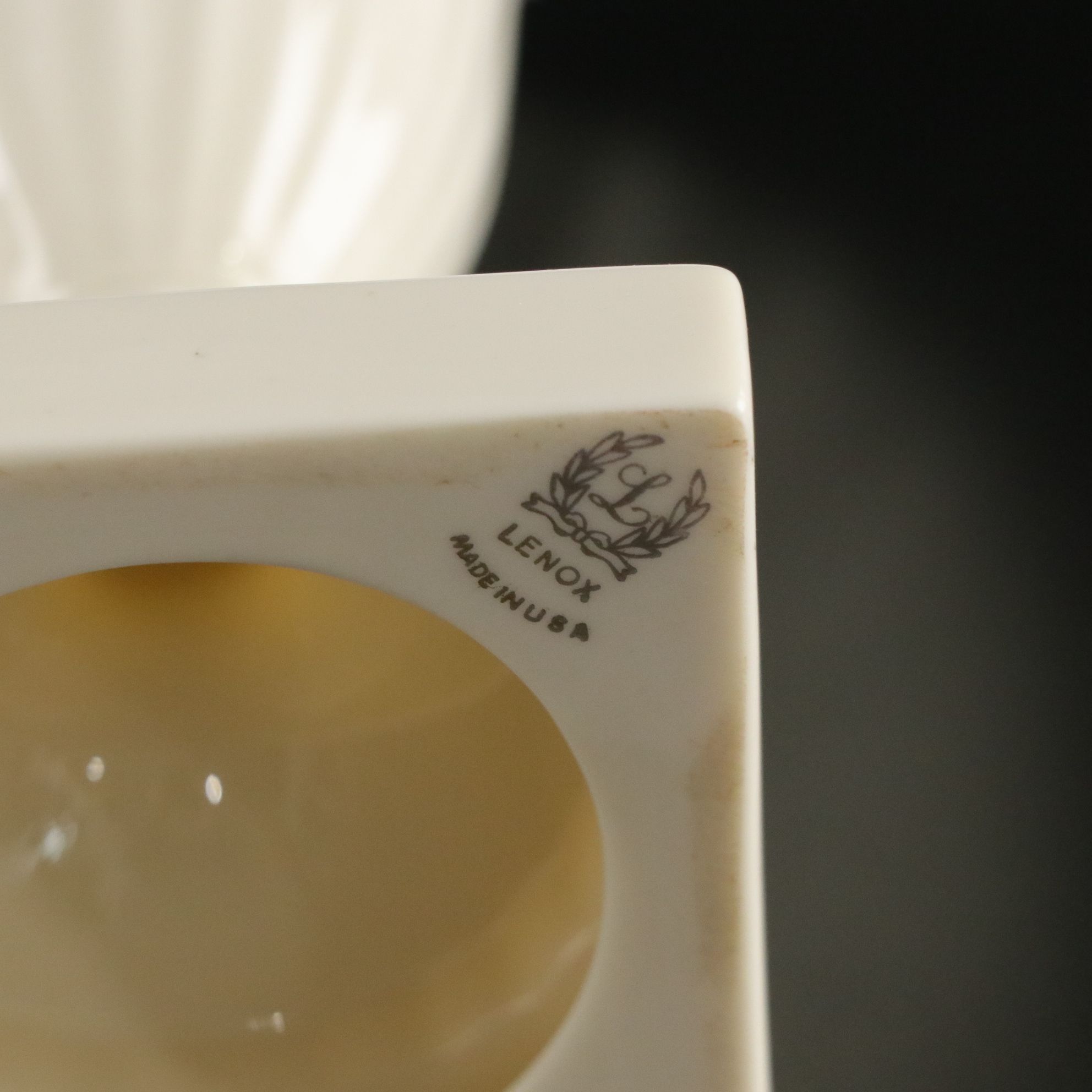 Lenox "Regal" Trumpet Vase with DeLuxe Milk Glass & Etched Glass Cylinder Vases