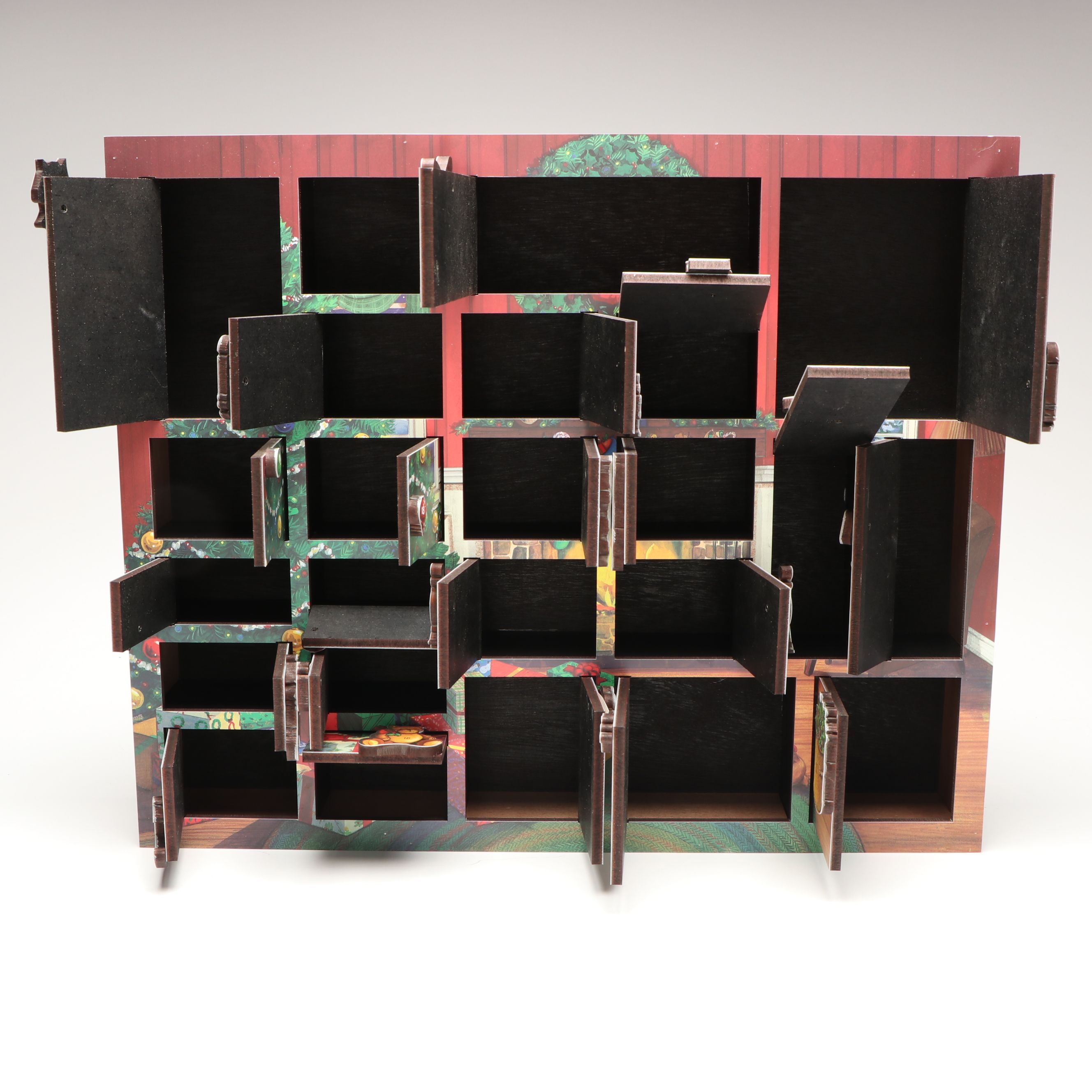 Byers' Choice Traditions Wooden Advent Calendar with More Christmas Décor