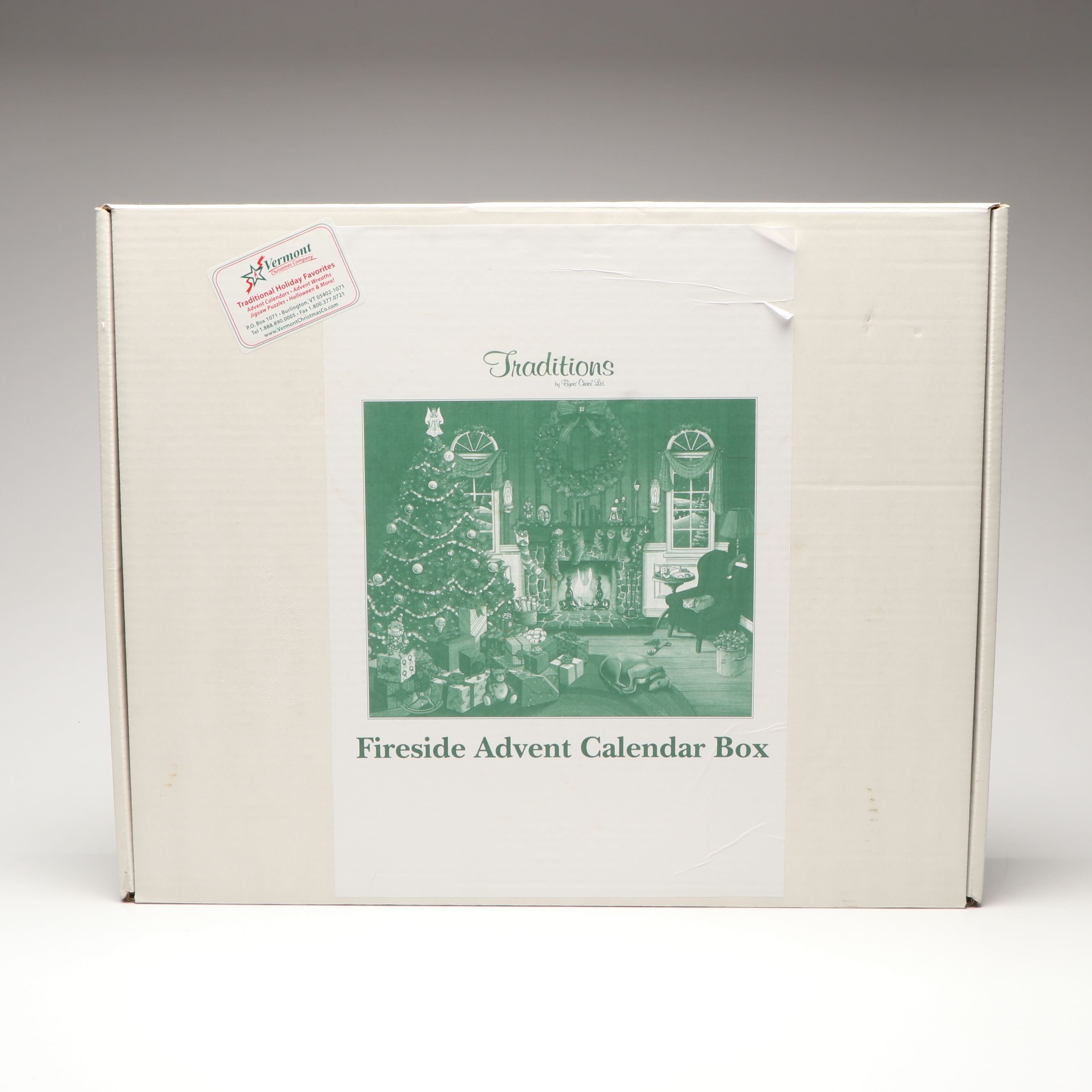 Byers' Choice Traditions Wooden Advent Calendar with More Christmas Décor