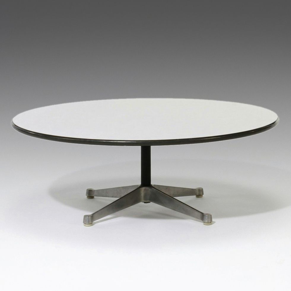 Mid Century Modern Eames Style Segmented Base Coffee Table, Late 20th Century