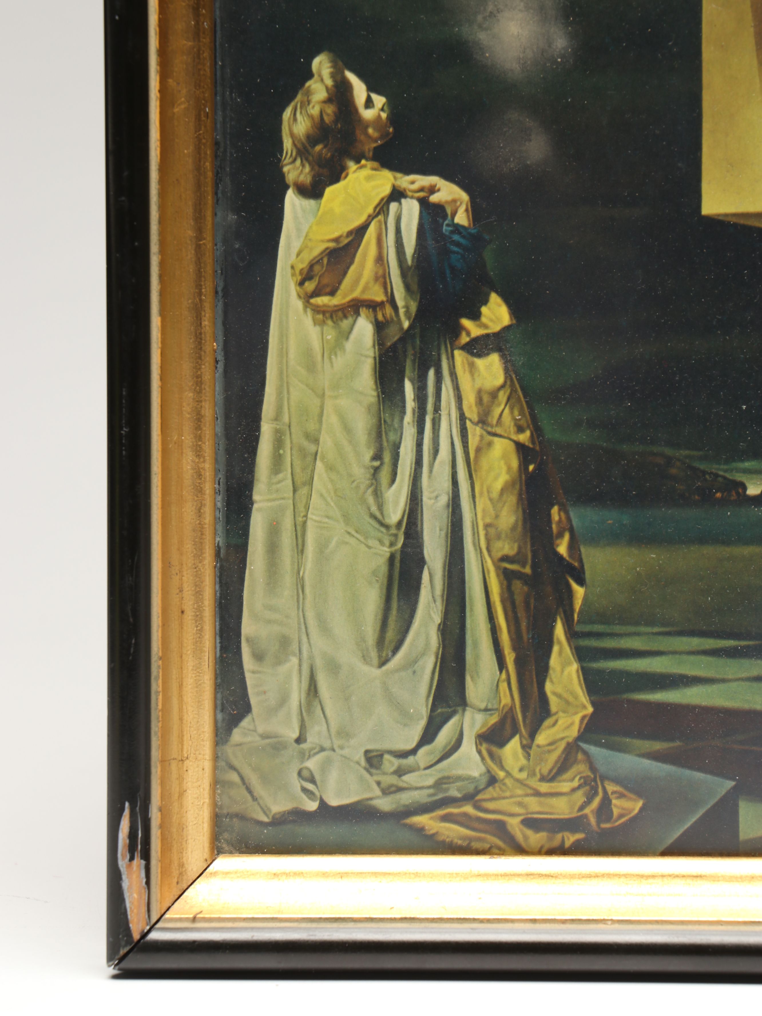 After Salvador Dalí Framed Print "Crucifixion (Corpus Hypercubus)," 1960s