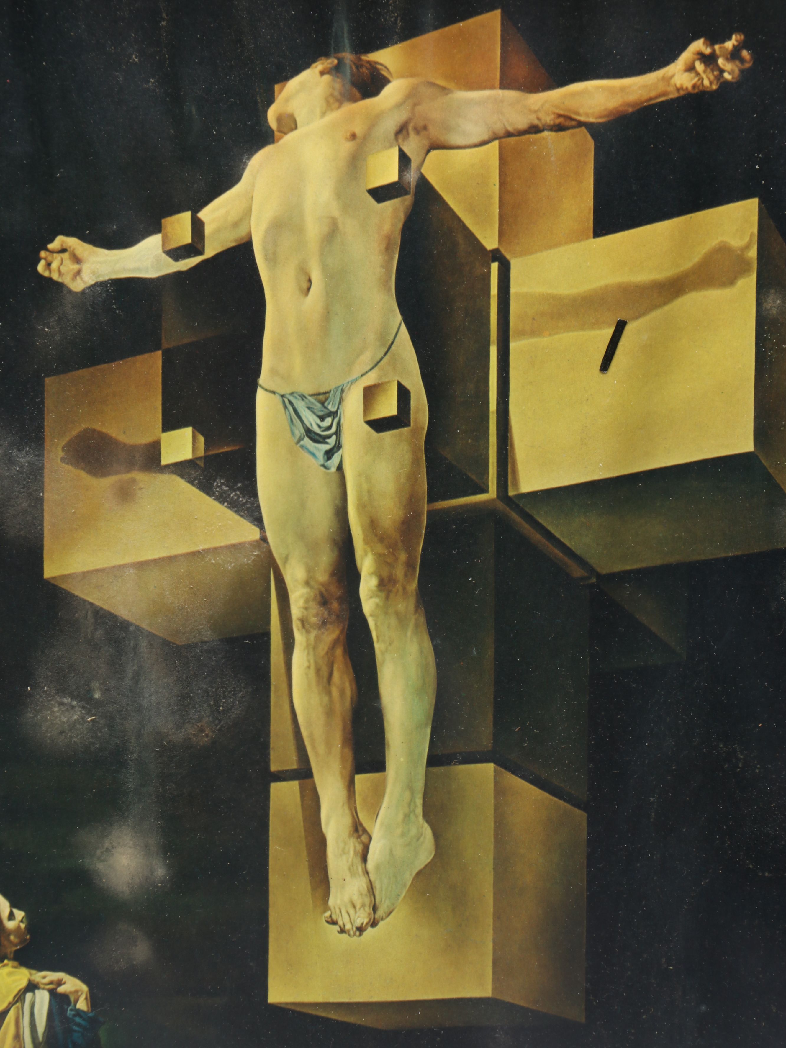 After Salvador Dalí Framed Print "Crucifixion (Corpus Hypercubus)," 1960s