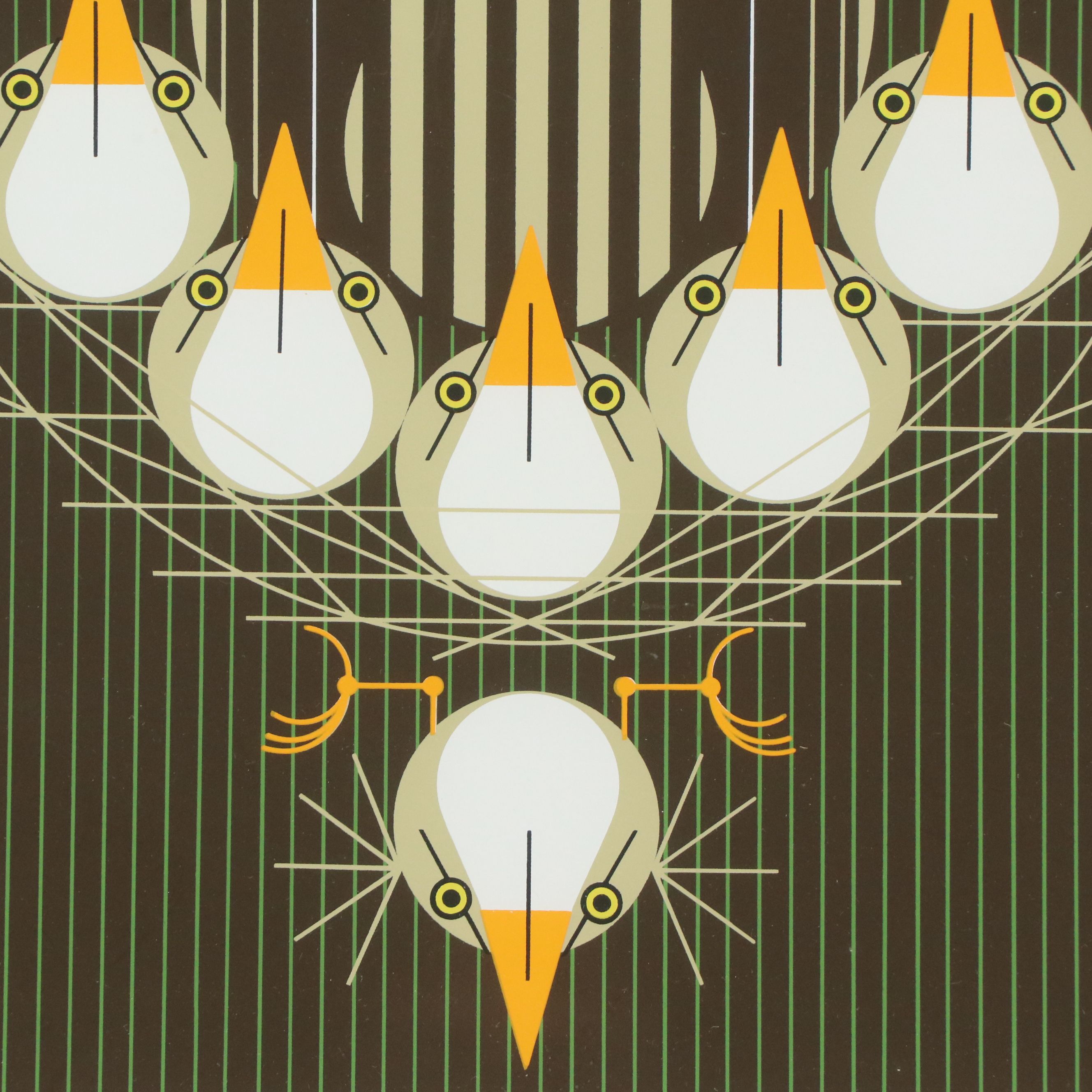 Charley Harper Serigraph "Bittern Suite"