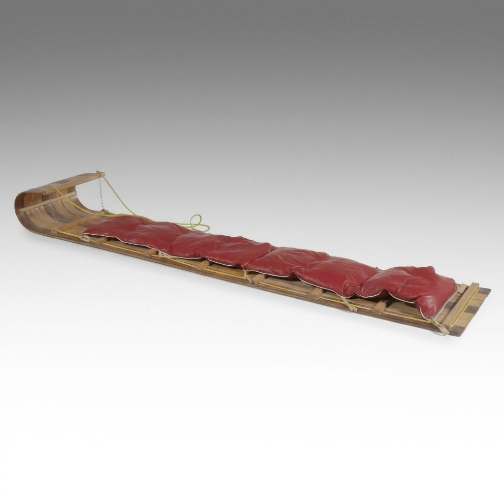 Paris Wooden Toboggan, Mid-20th Century